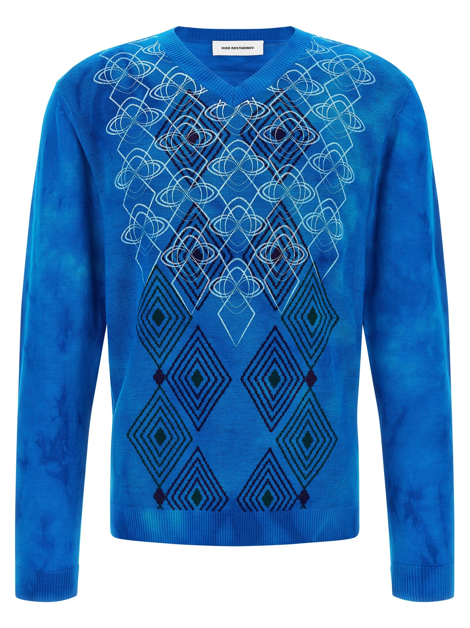 Kiko Kostadinov Blue Wool Men's Cardigan