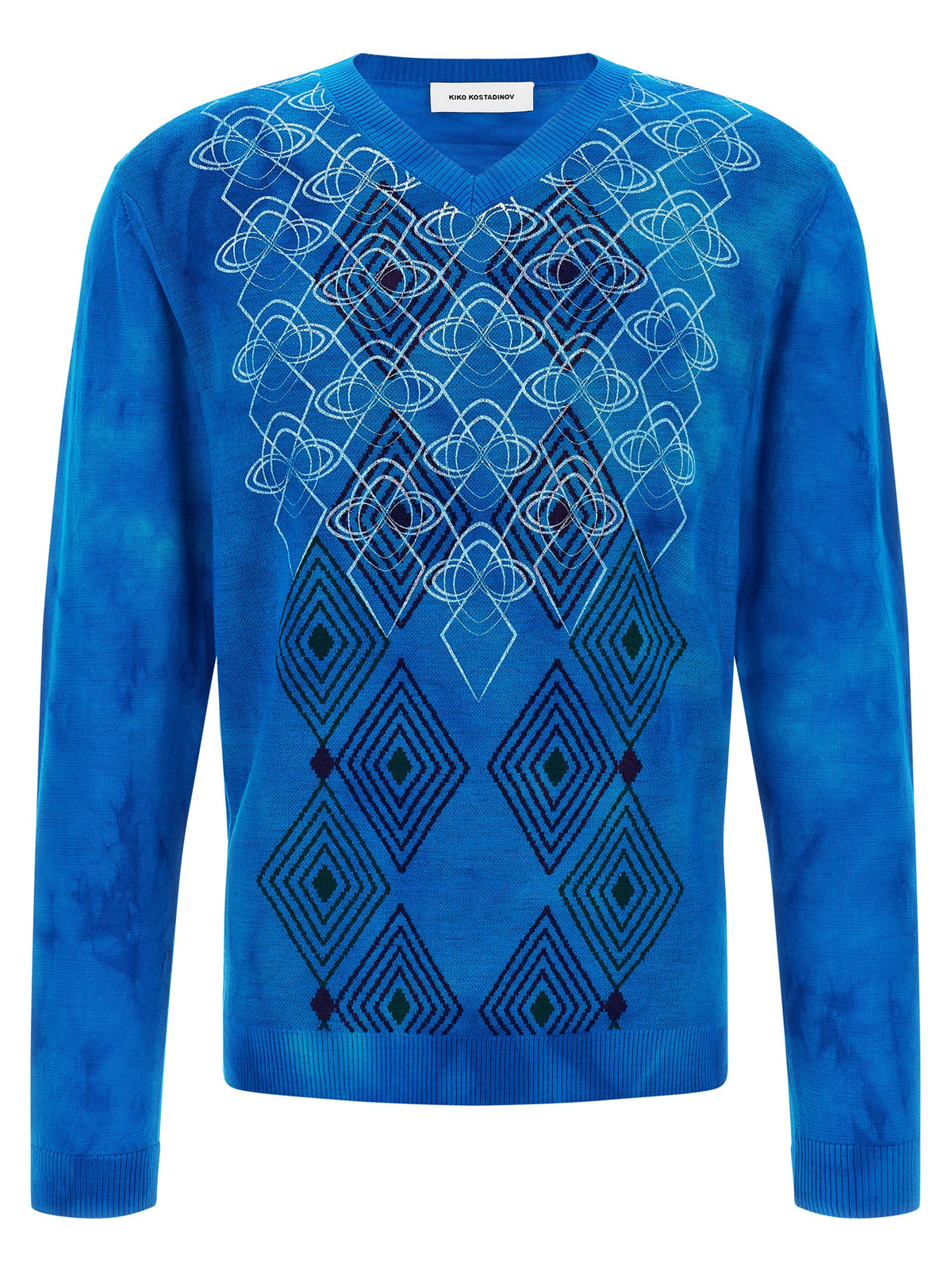 Kiko Kostadinov Blue Wool Men's Cardigan