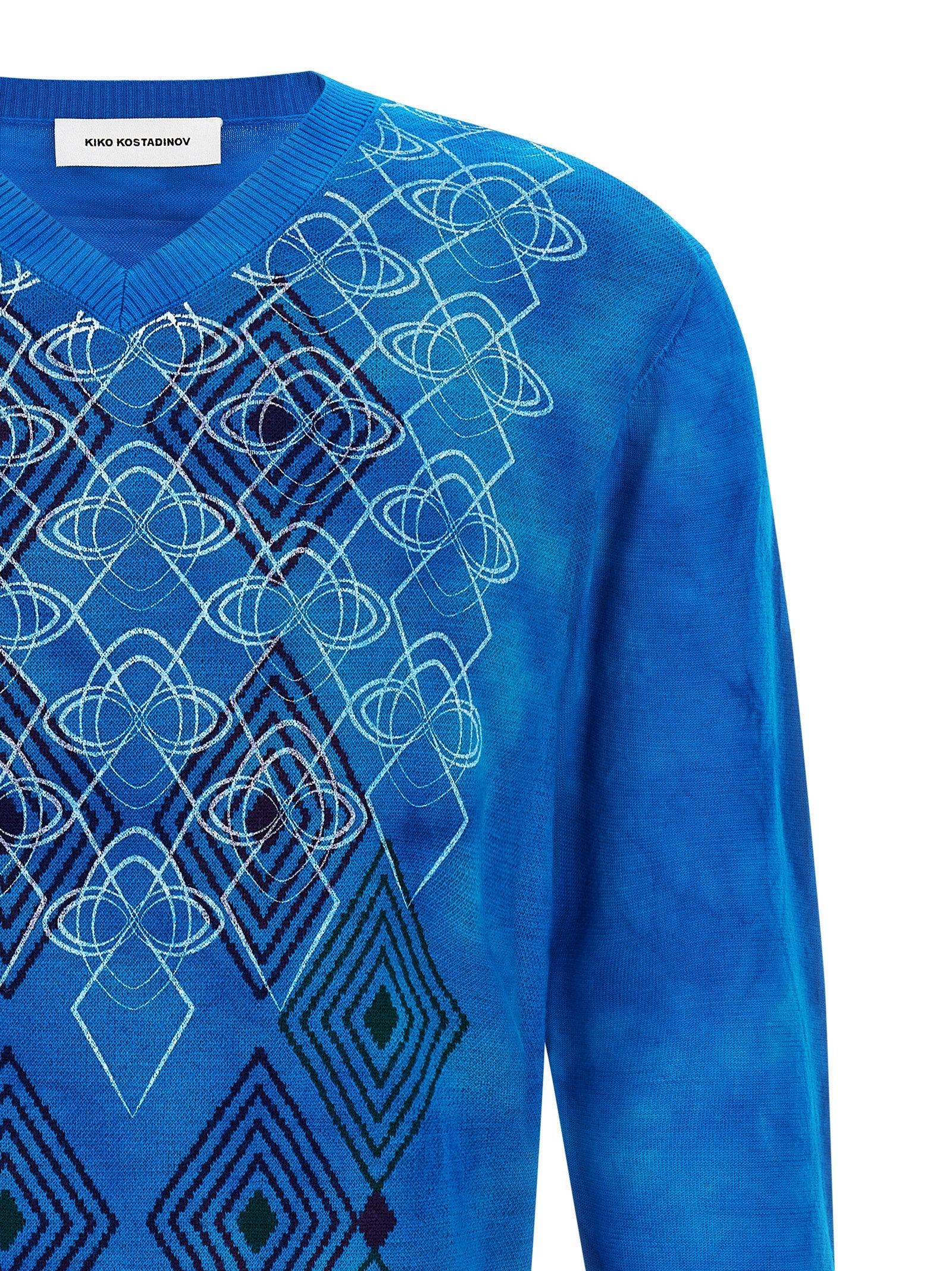 Kiko Kostadinov Blue Wool Men's Cardigan