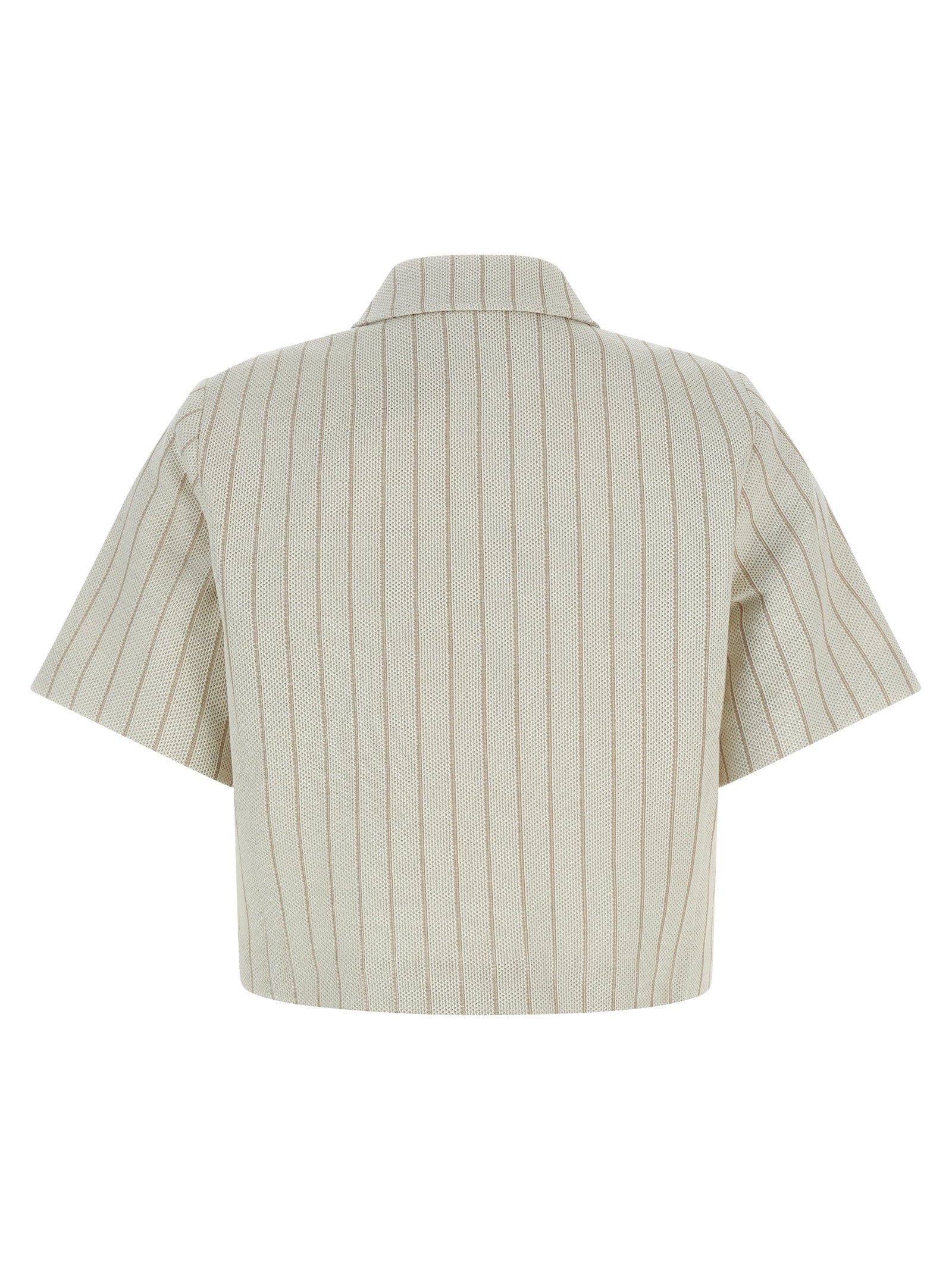 Max Mara Beige Cotton Full-Length Women's Jacket