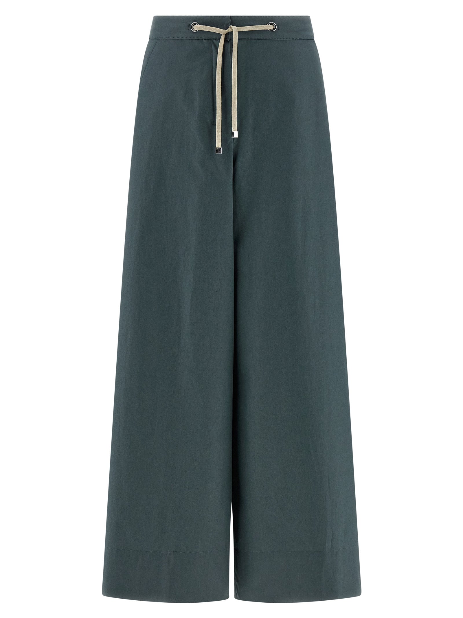 'S Max Mara Blue Cotton Flared Women's Pants