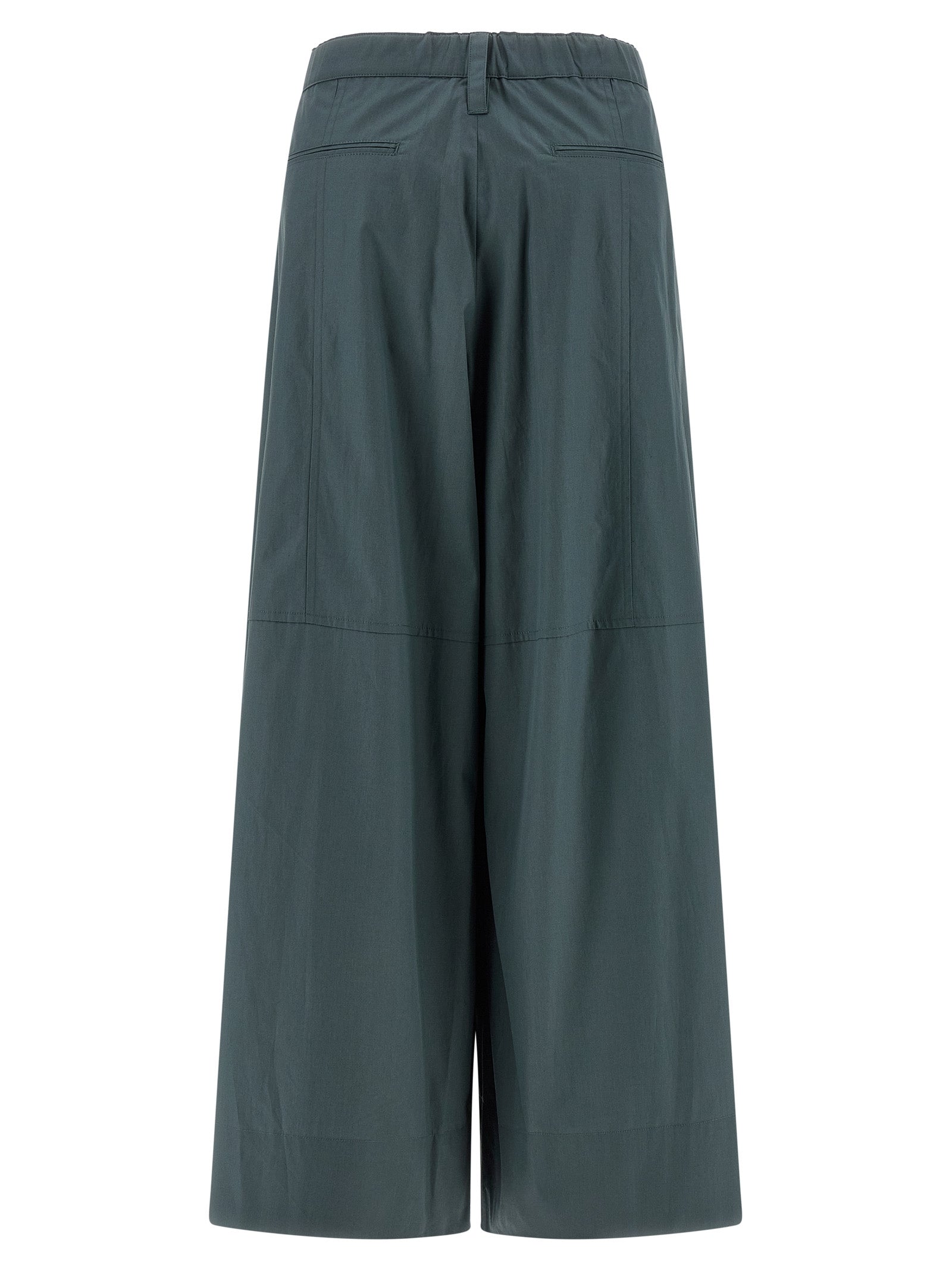 'S Max Mara Blue Cotton Flared Women's Pants