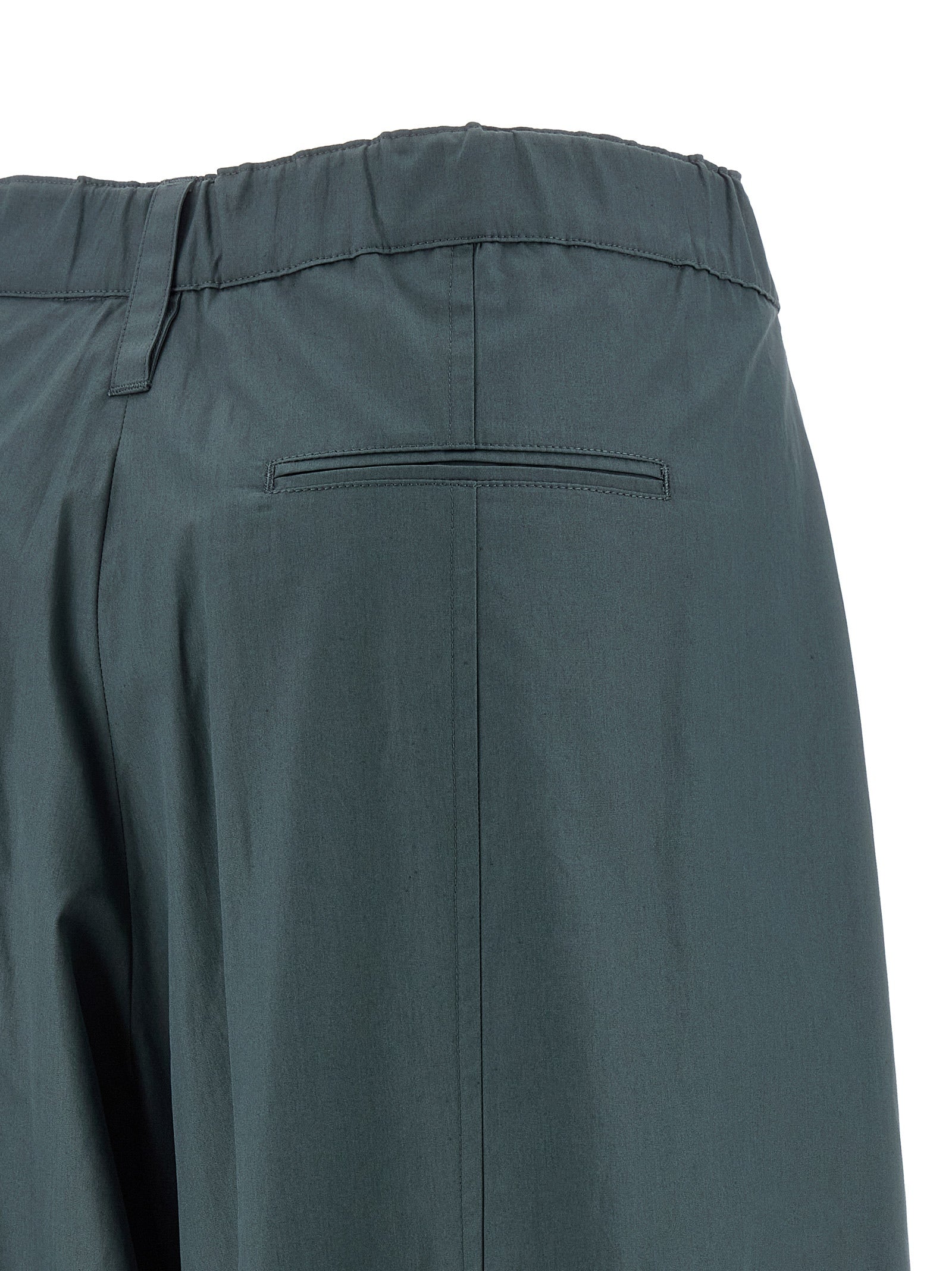 'S Max Mara Blue Cotton Flared Women's Pants
