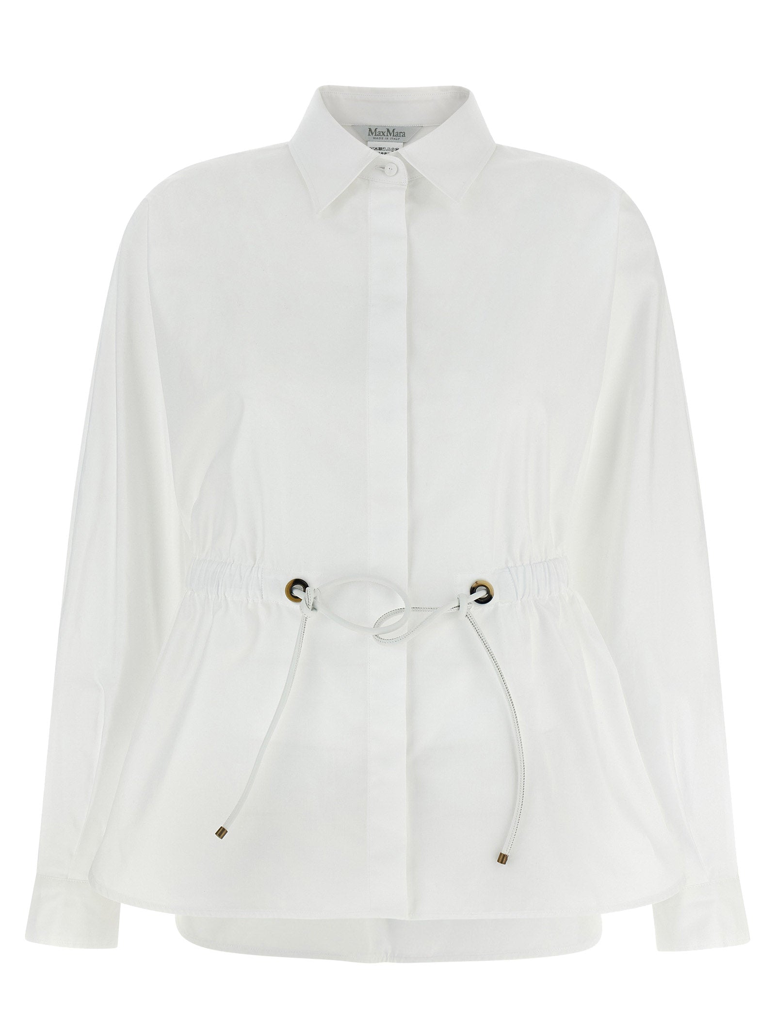 Max Mara White Cotton Women's Blouse