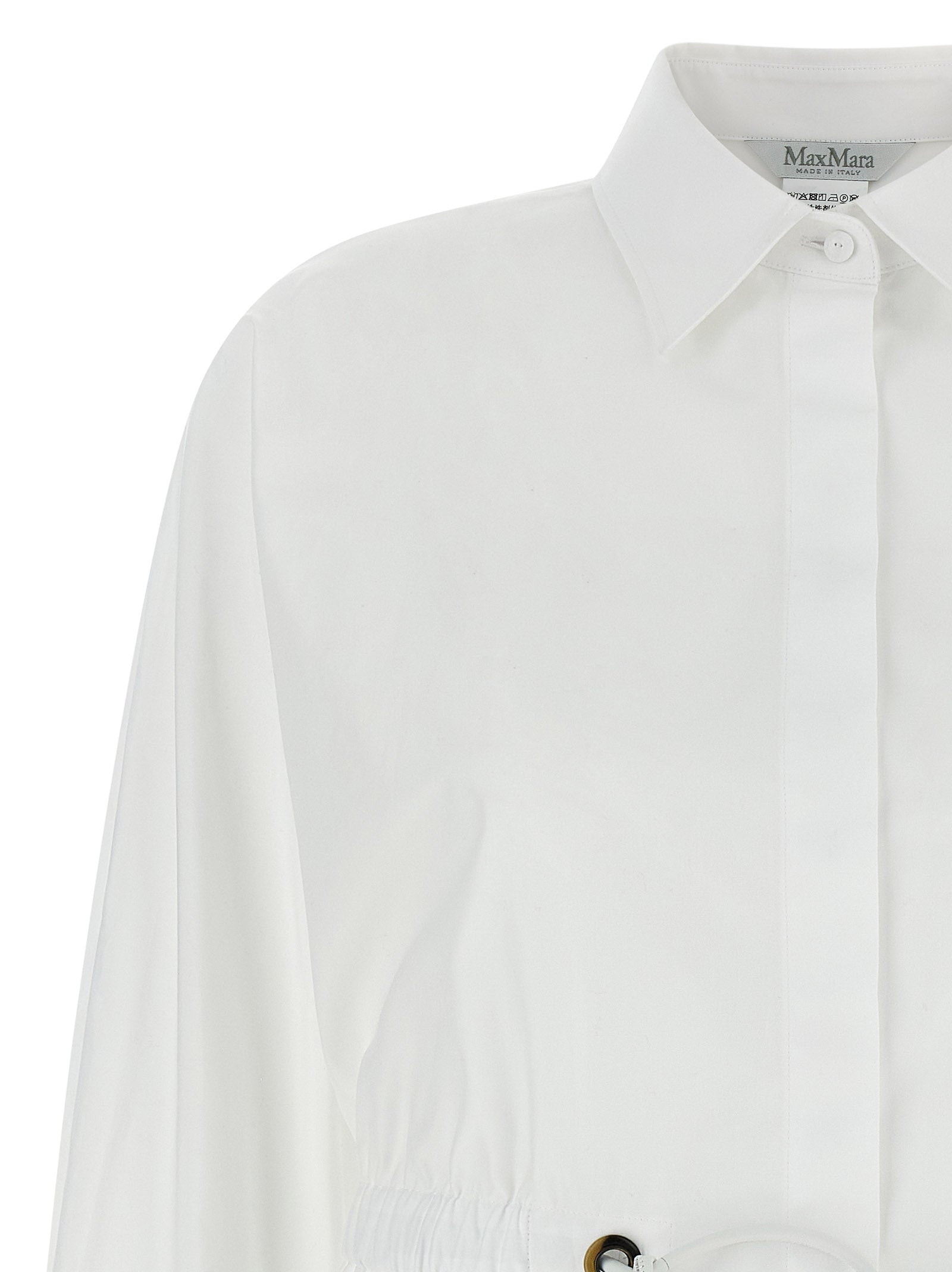 Max Mara White Cotton Women's Blouse