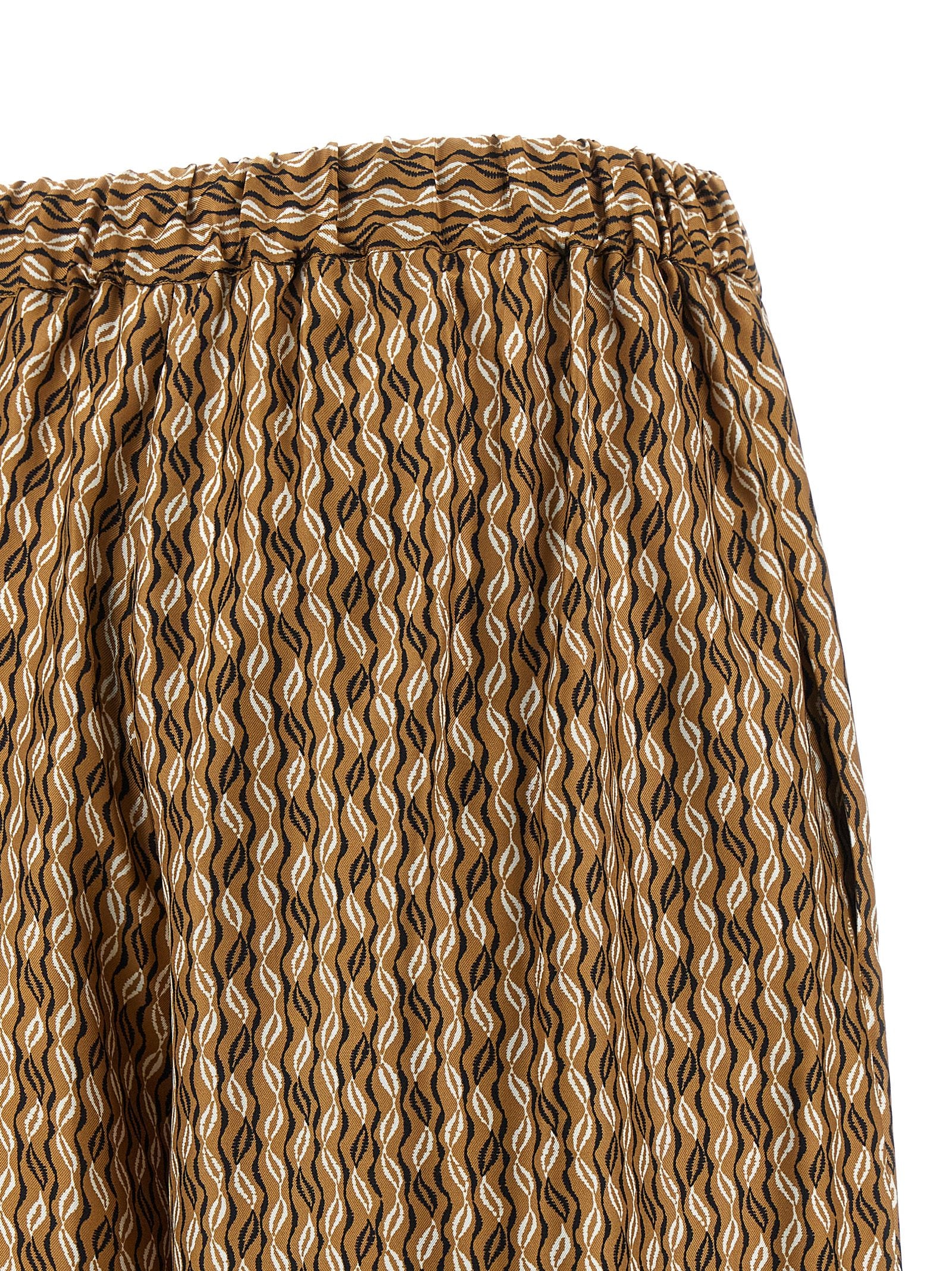 Max Mara Brown Silk Casual Women's Pants