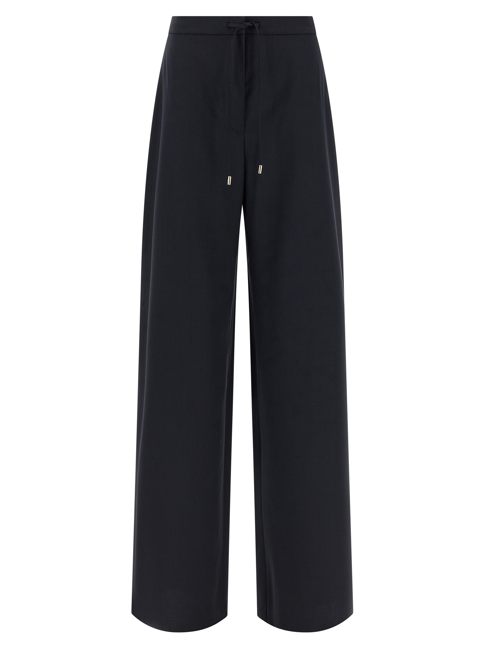 Max Mara Blue Virgin Wool Casual Women's Pants