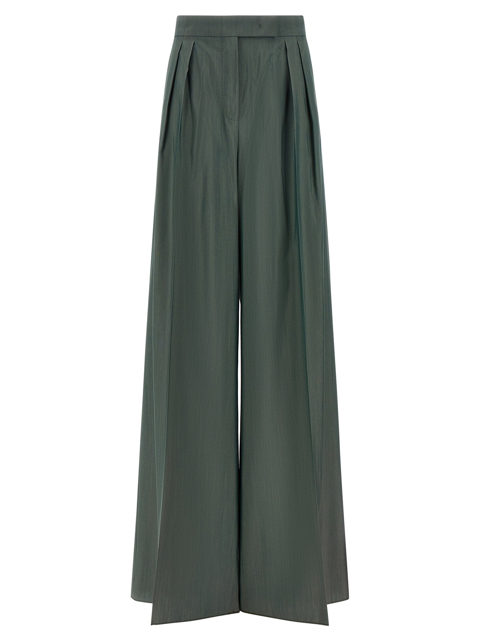 Max Mara Bicolor Virgin Wool Casual Women's Pants