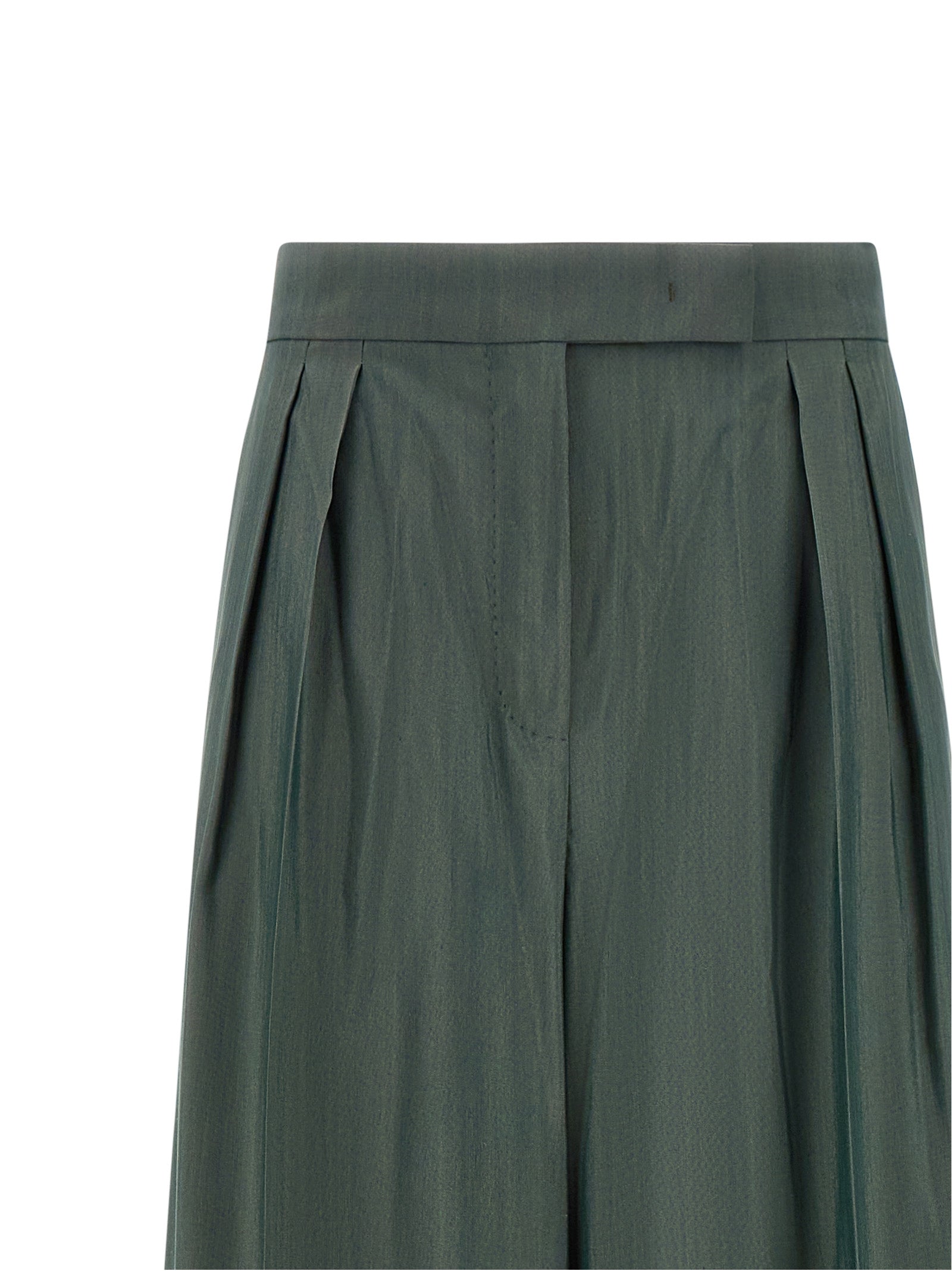 Max Mara Bicolor Virgin Wool Casual Women's Pants