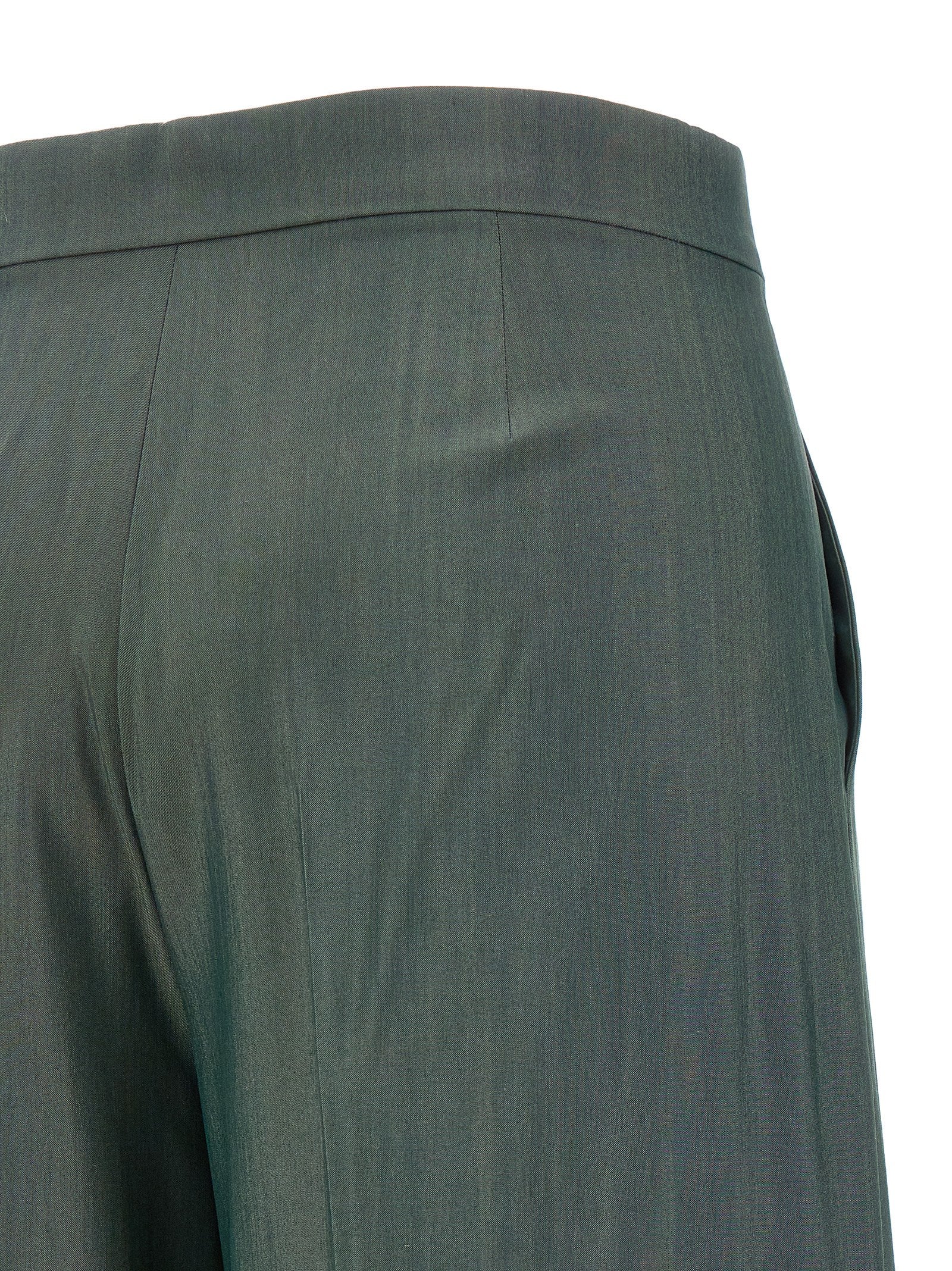 Max Mara Bicolor Virgin Wool Casual Women's Pants