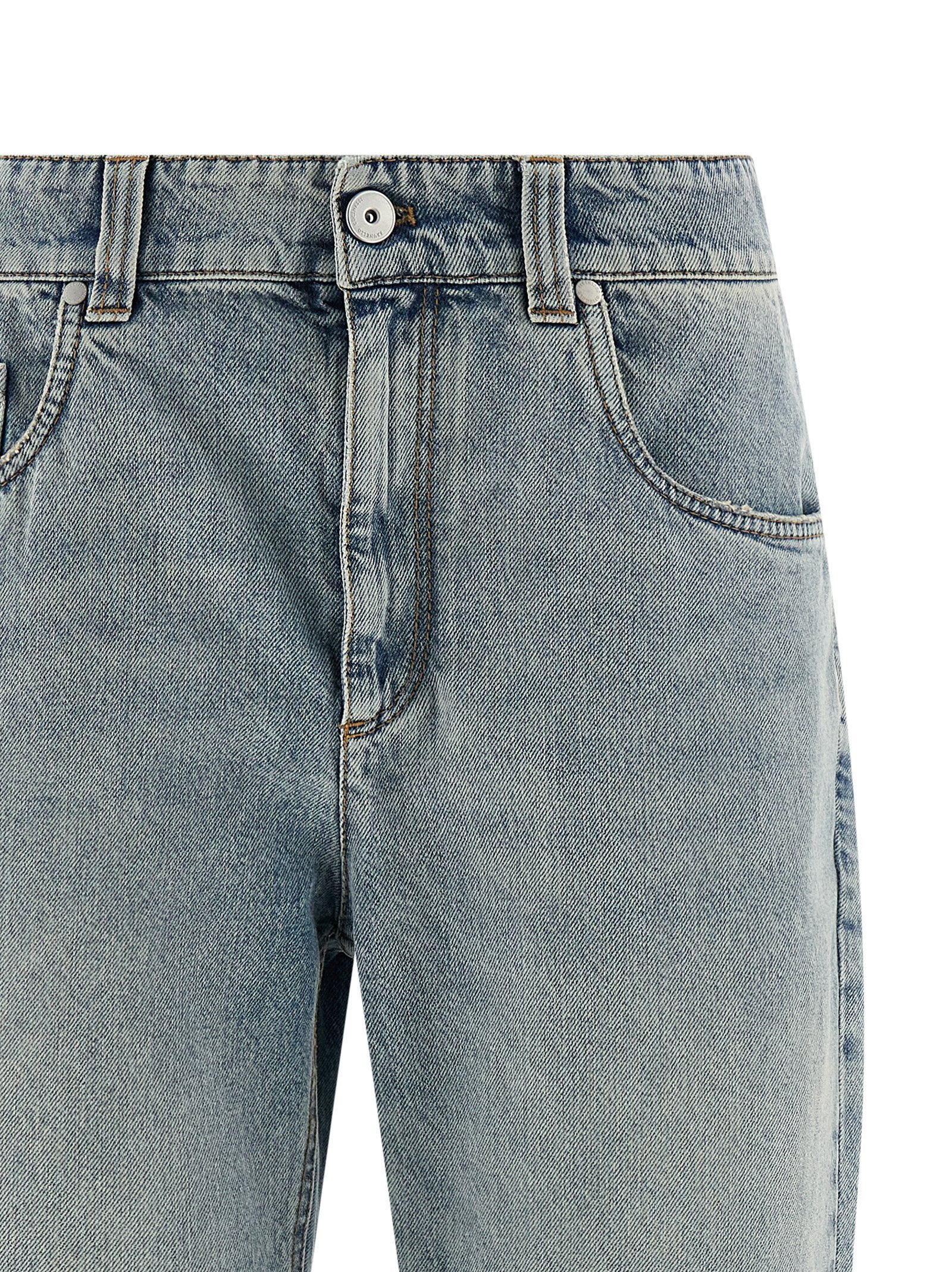 Brunello Cucinelli Blue Cotton Straight-Leg Women's Jeans