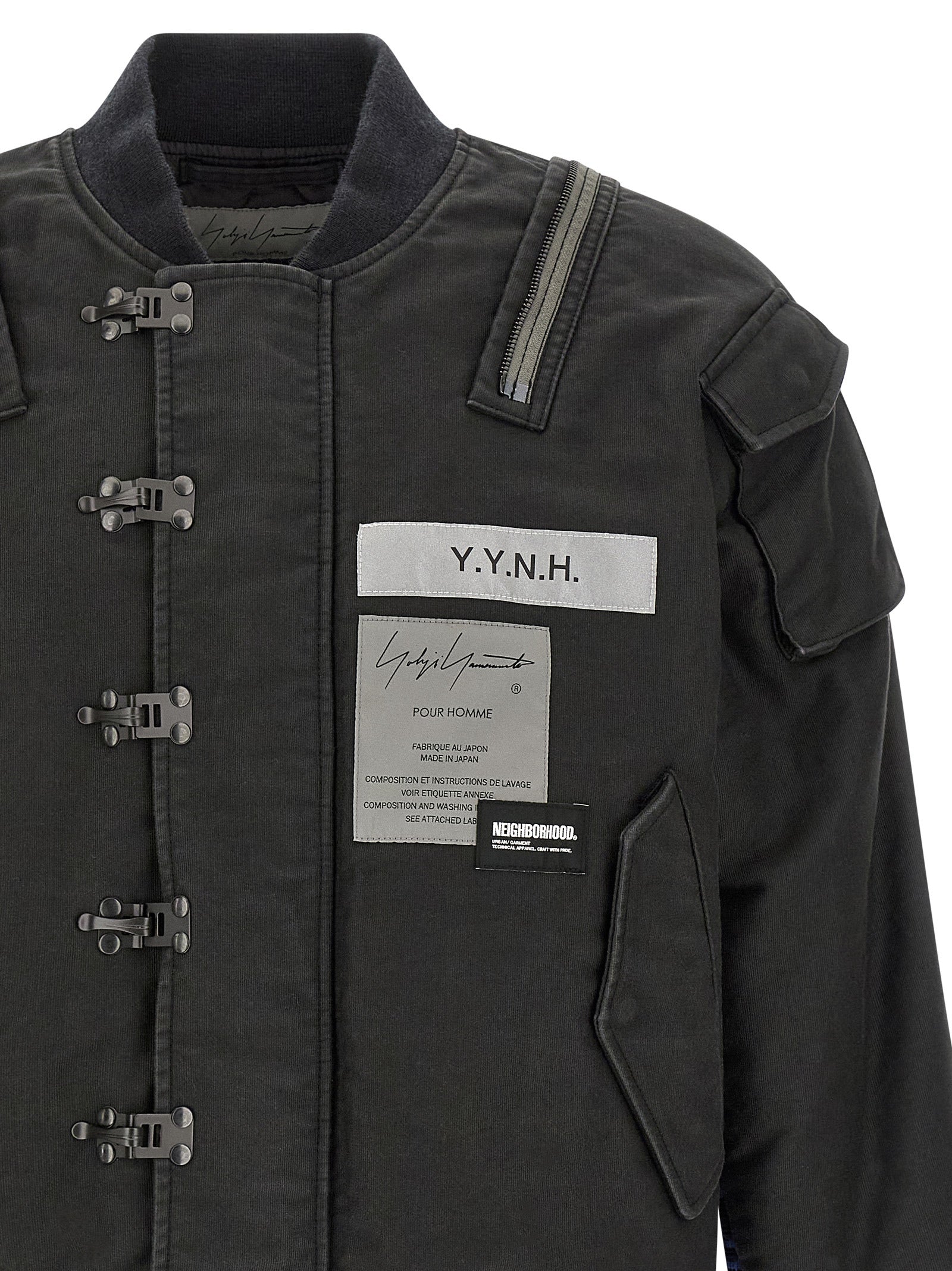 Yohji Yamamoto Black Cotton Men's Bomber