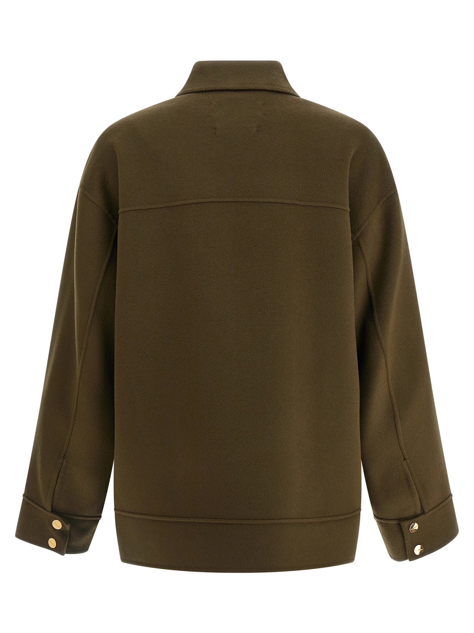 Max Mara Bicolor Virgin Wool Women's Coat