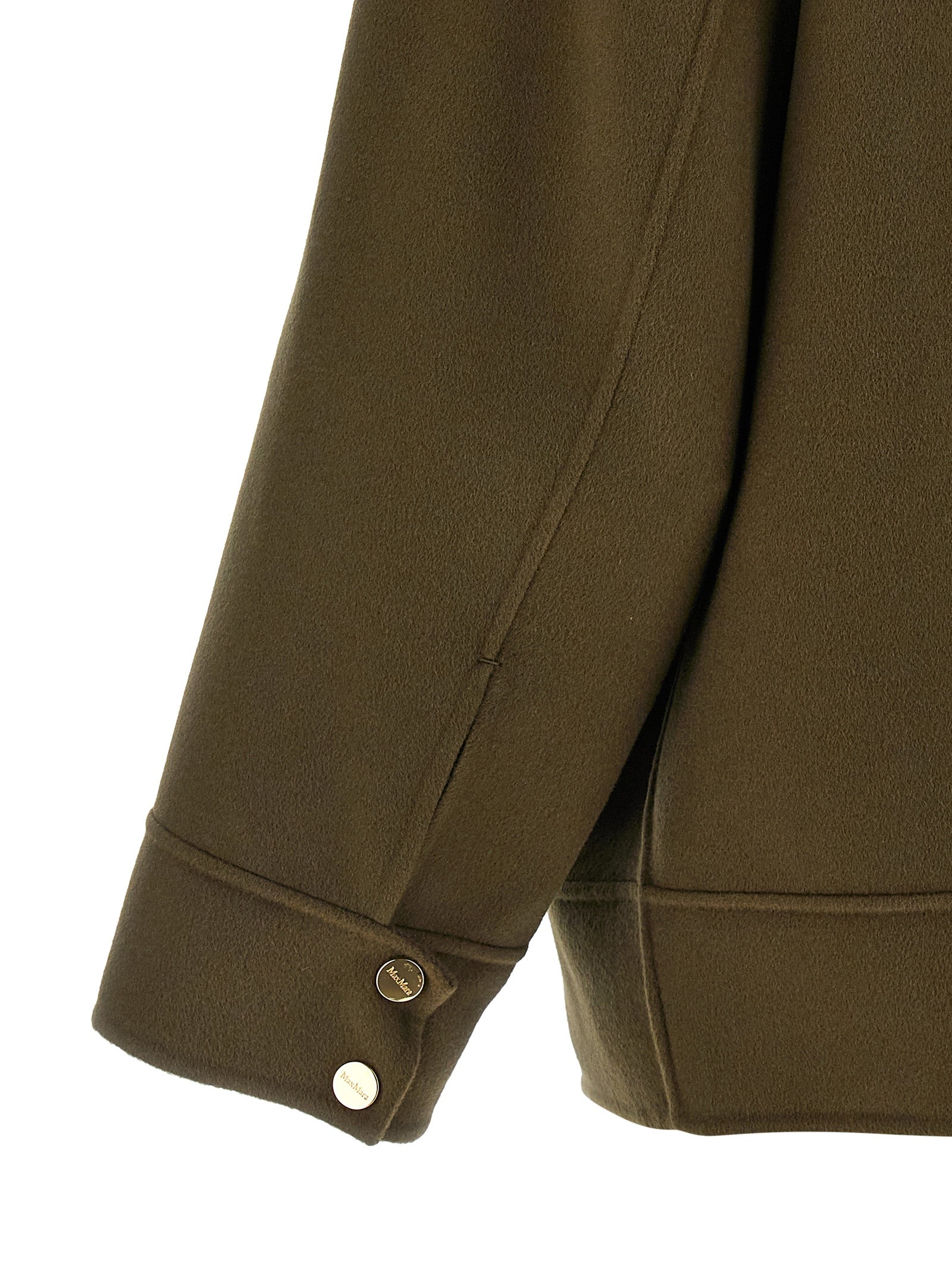 Max Mara Bicolor Virgin Wool Women's Coat