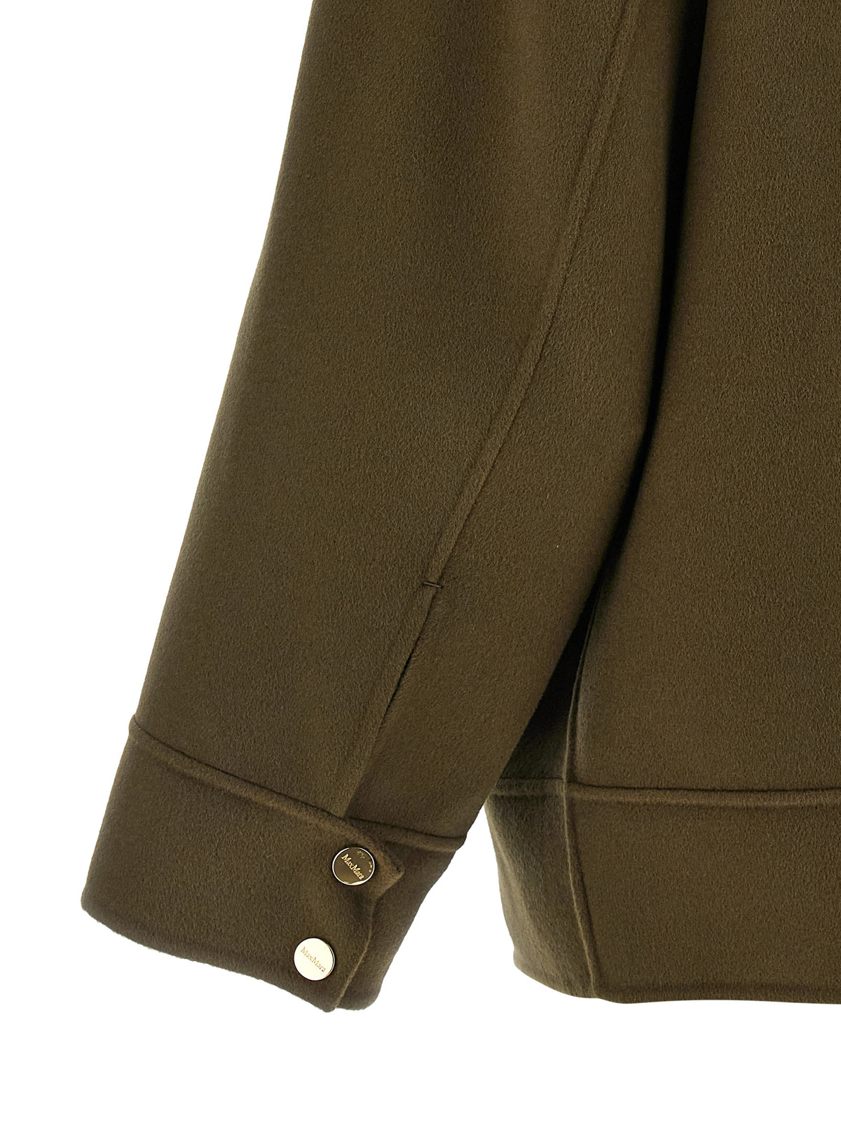 Max Mara Bicolor Virgin Wool Women's Coat