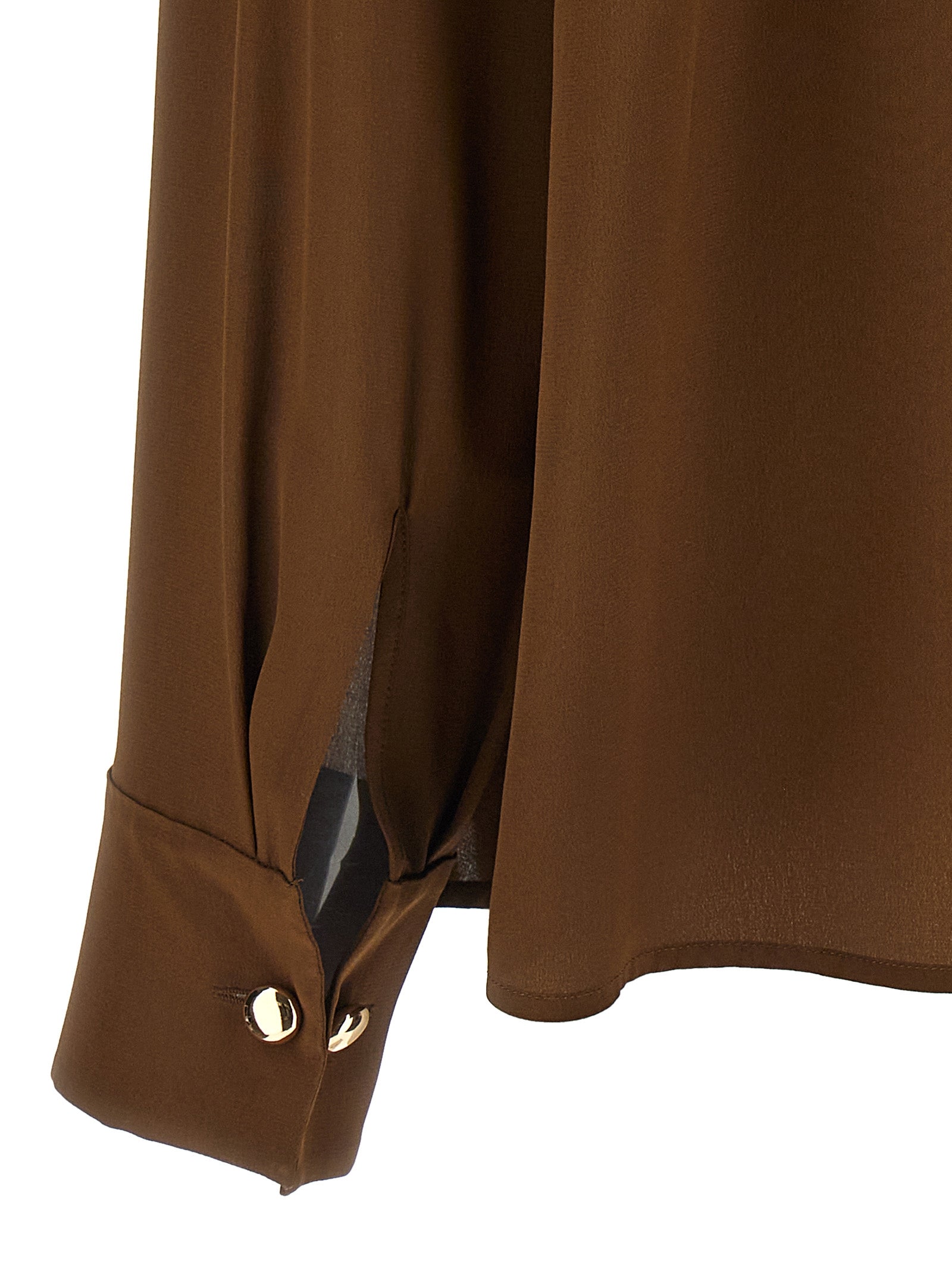 Max Mara Brown Silk Women's Blouse
