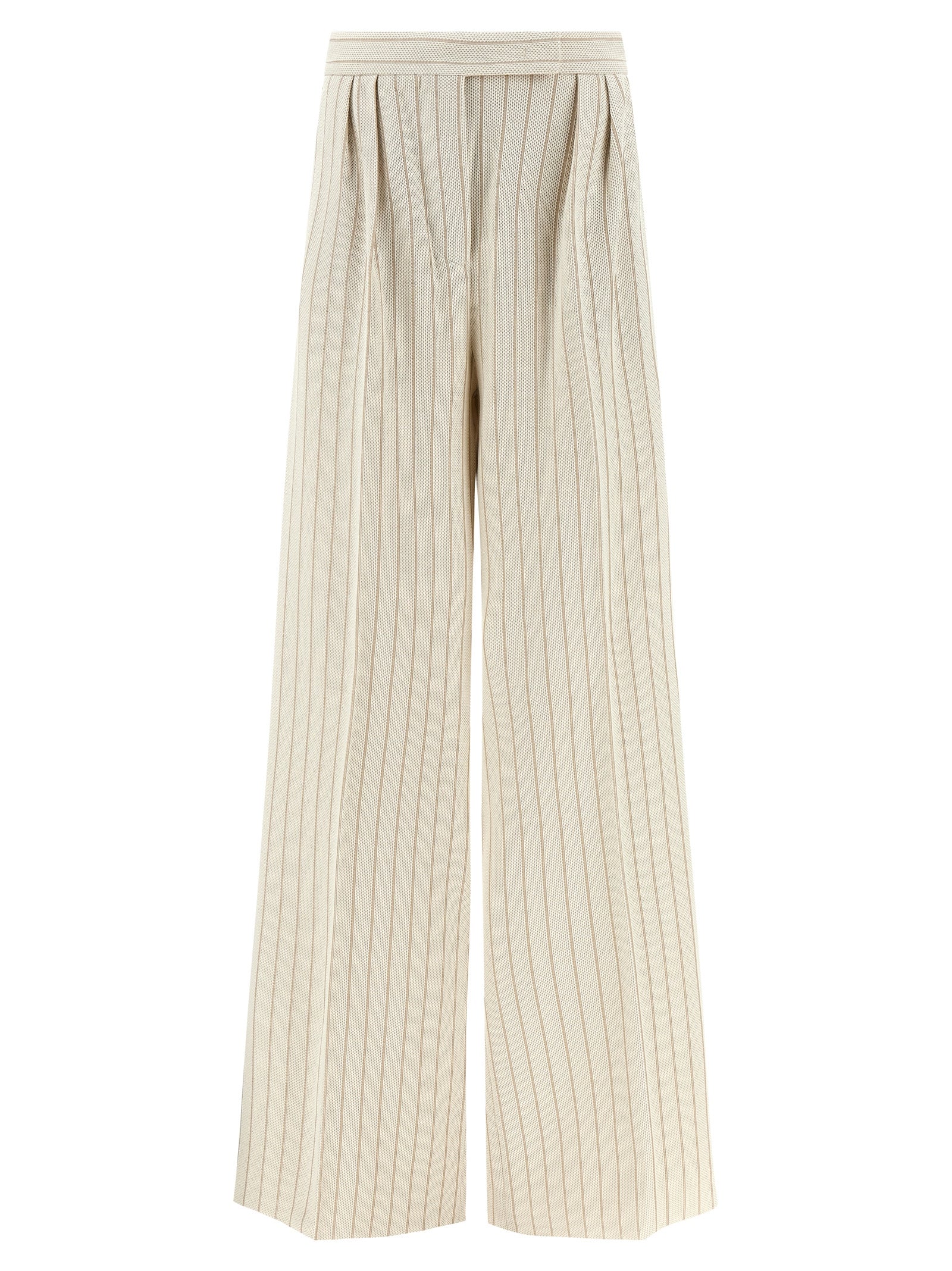 Max Mara White Cotton Casual Women's Pants
