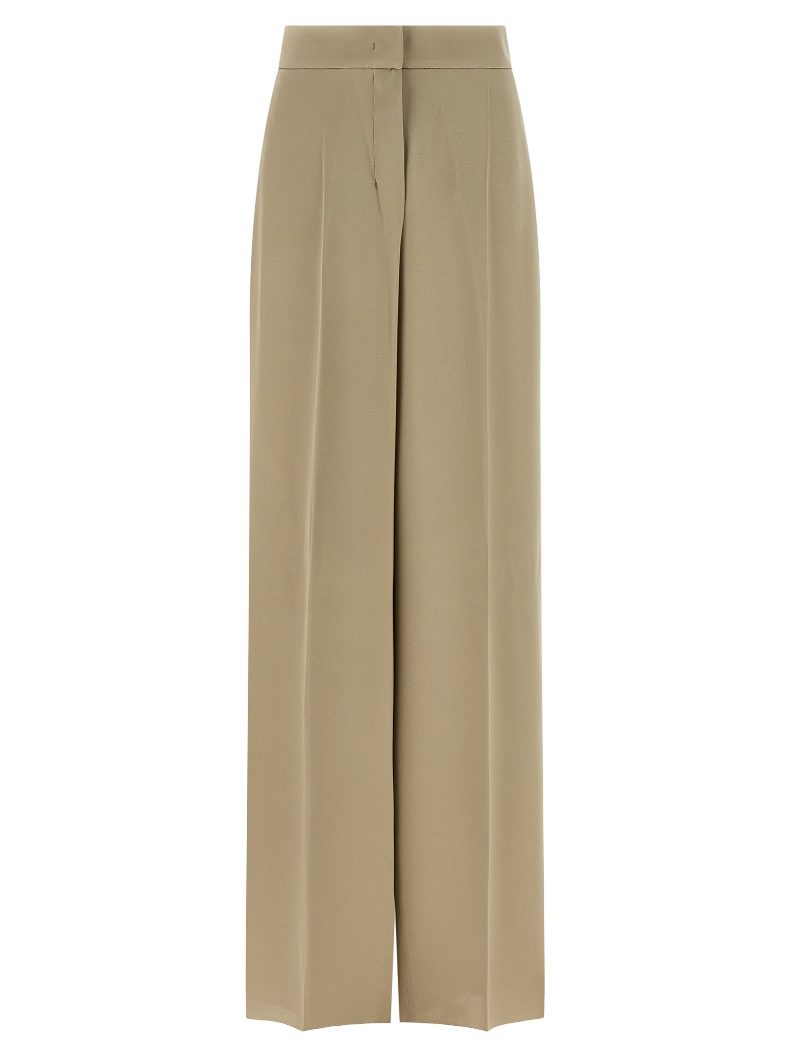 Max Mara Beige Silk Dress Women's Pants