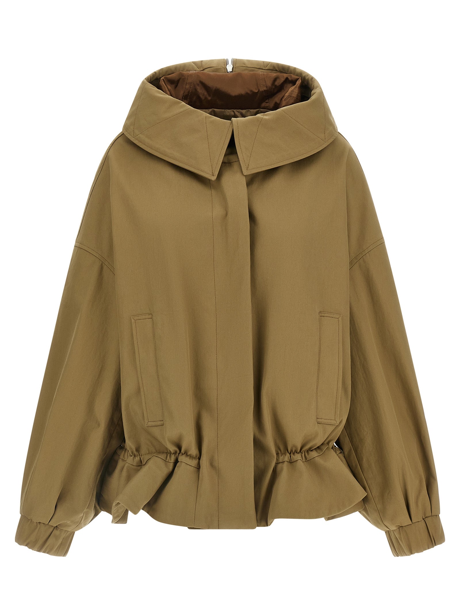 Dries Van Noten Beige Cotton Shell Women's Jacket