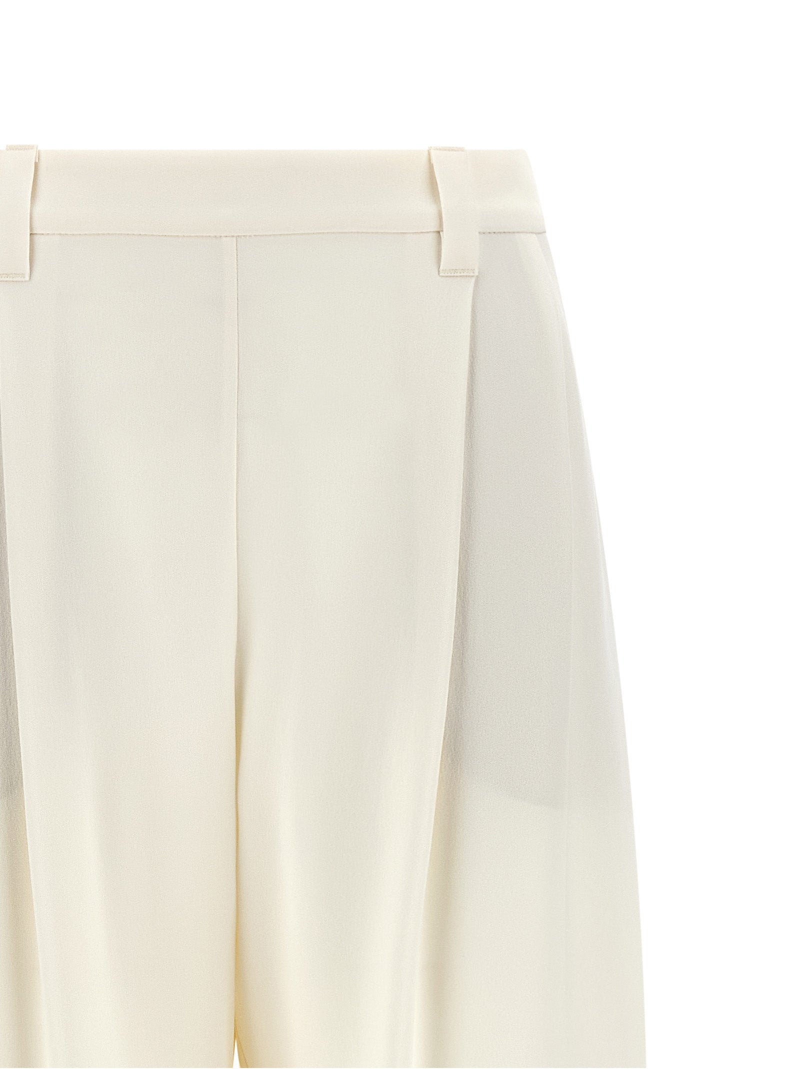 Brunello Cucinelli Beige Viscose Casual Women's Pants