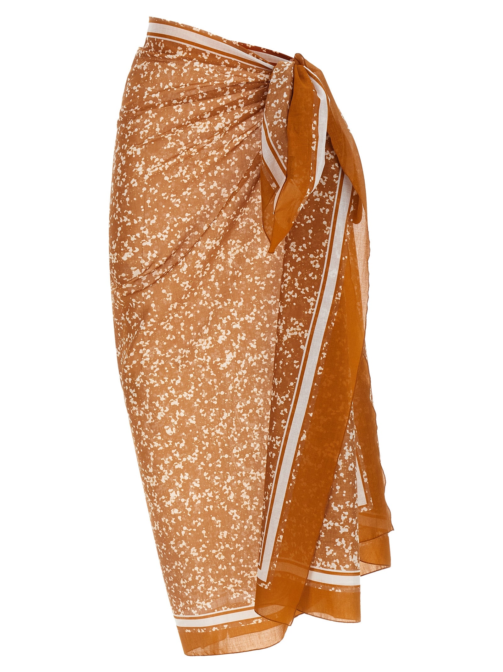 Kiton Brown Cotton Women's Skirt