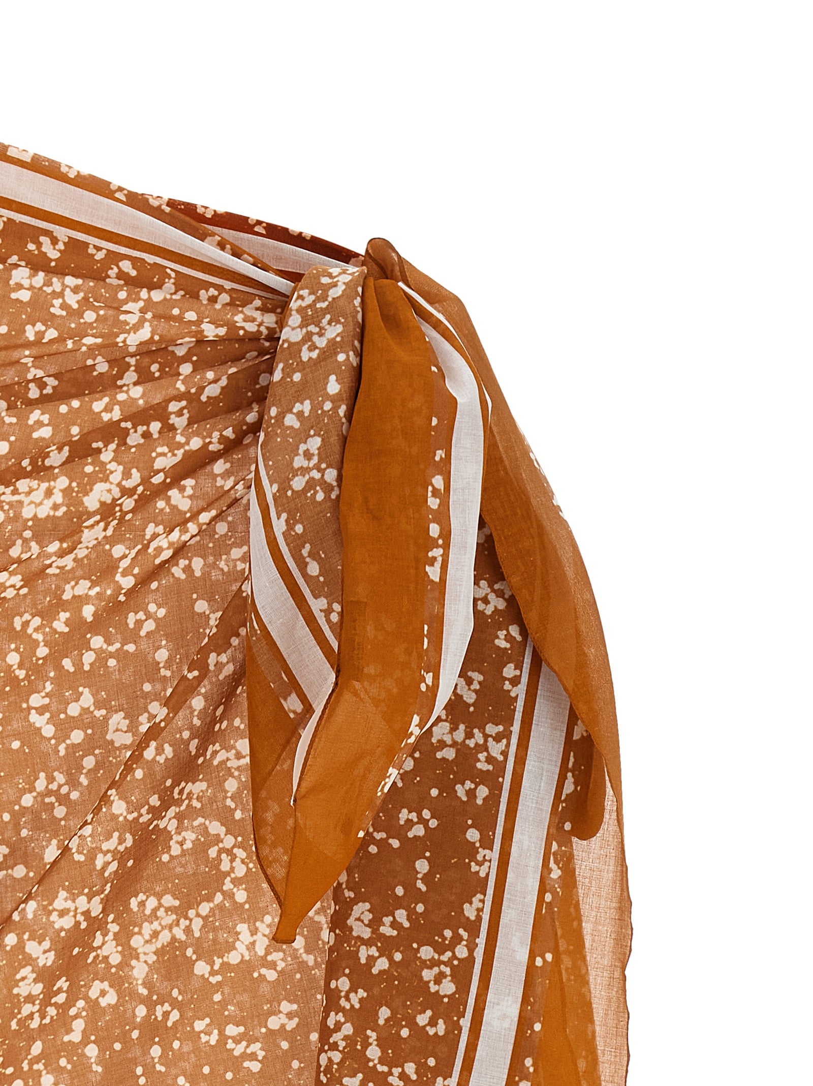 Kiton Brown Cotton Women's Skirt