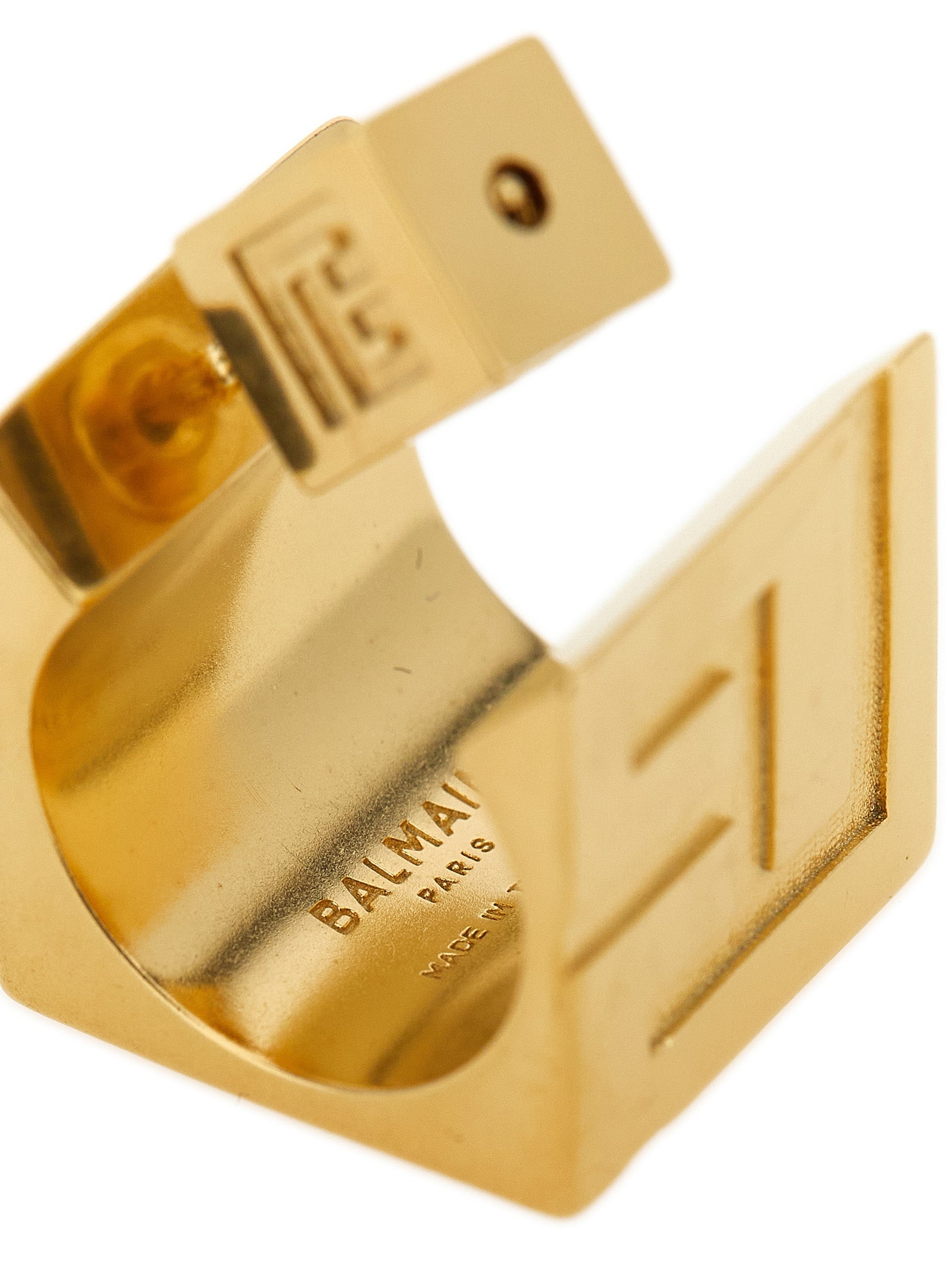 Balmain Gold Brass Women's Earrings