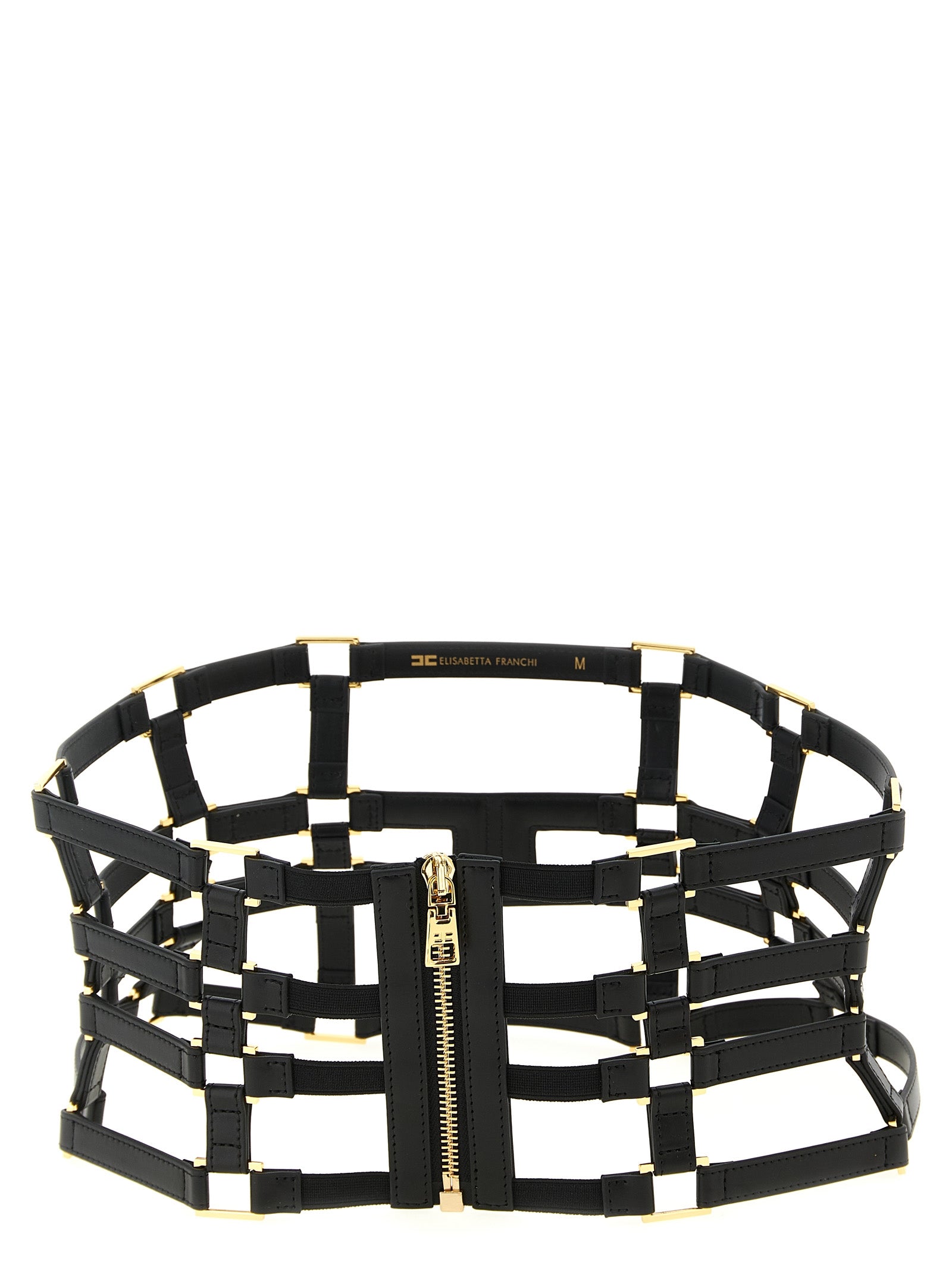 Elisabetta Franchi Black Polyethylene High-Waist Women's Belt