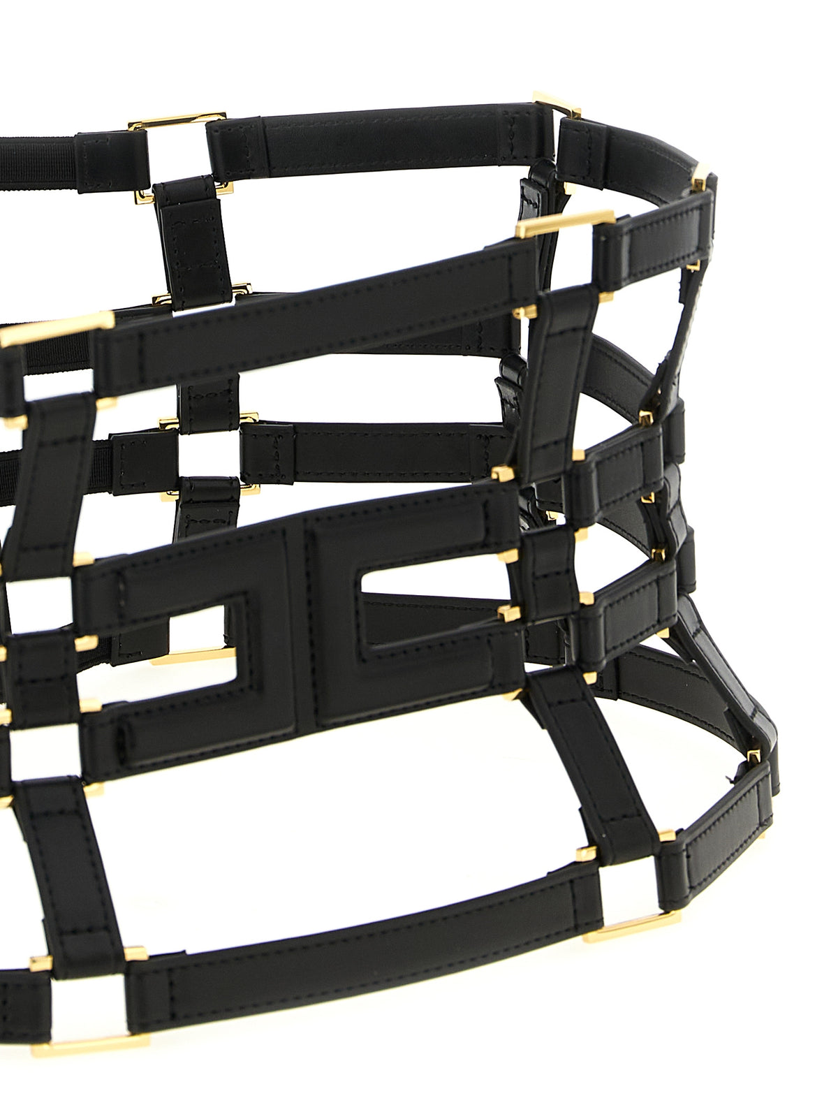 Elisabetta Franchi Black Polyethylene High-Waist Women's Belt