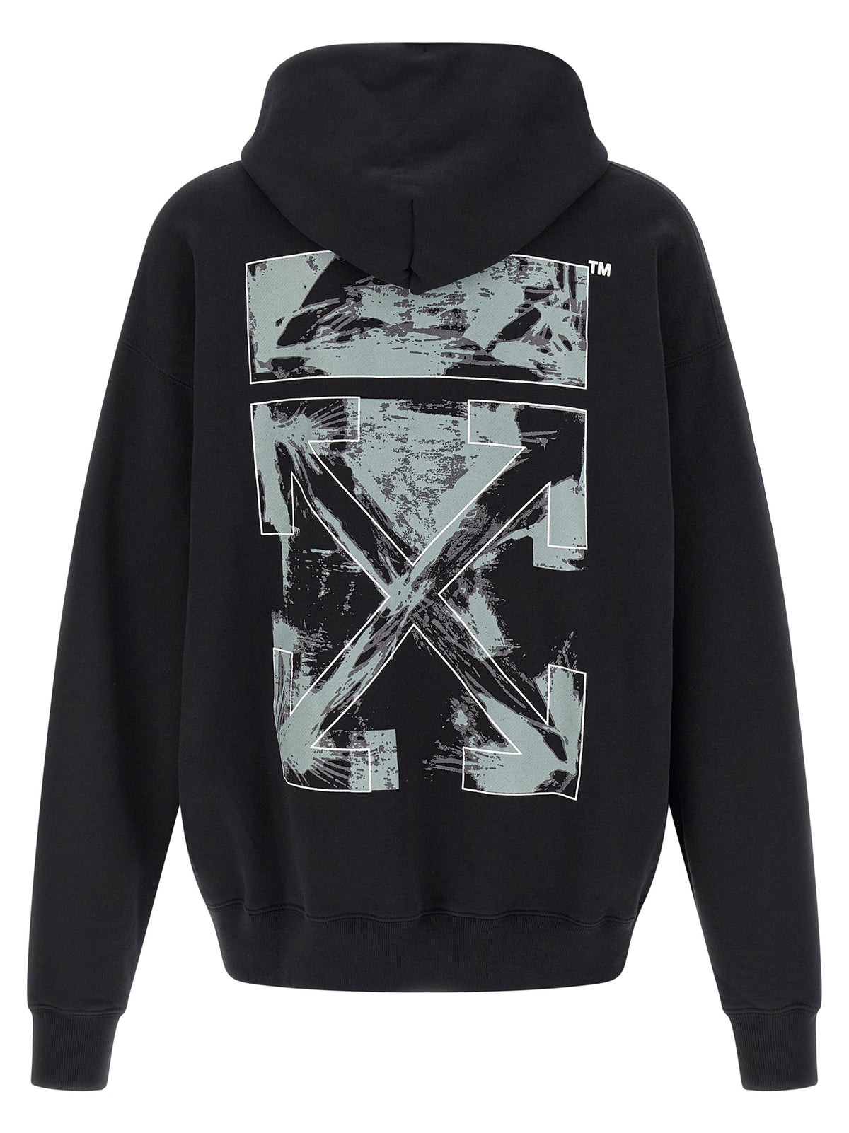 Off-White Black Cotton Men's Sweatshirt