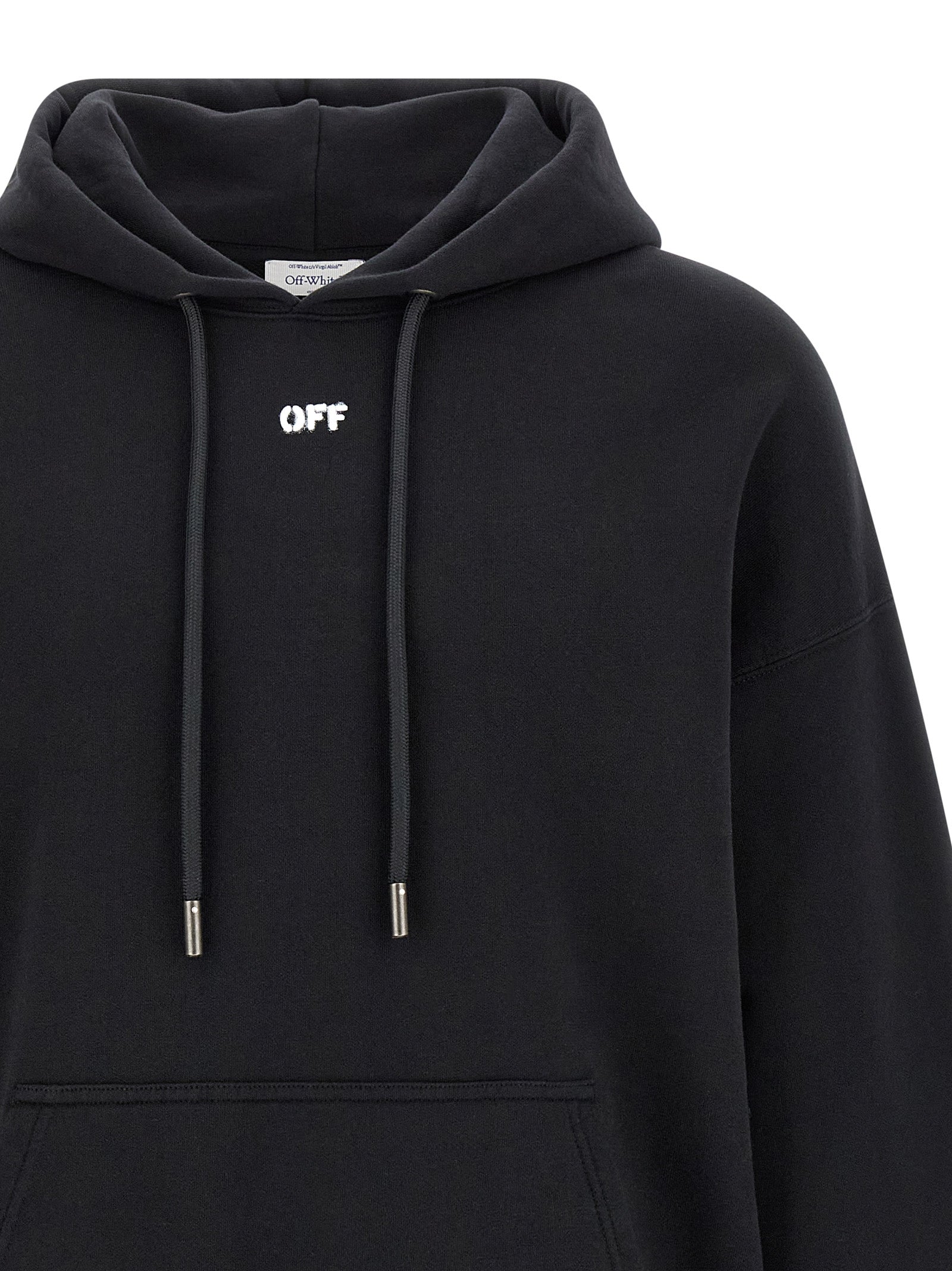 Off-White Black Cotton Men's Sweatshirt