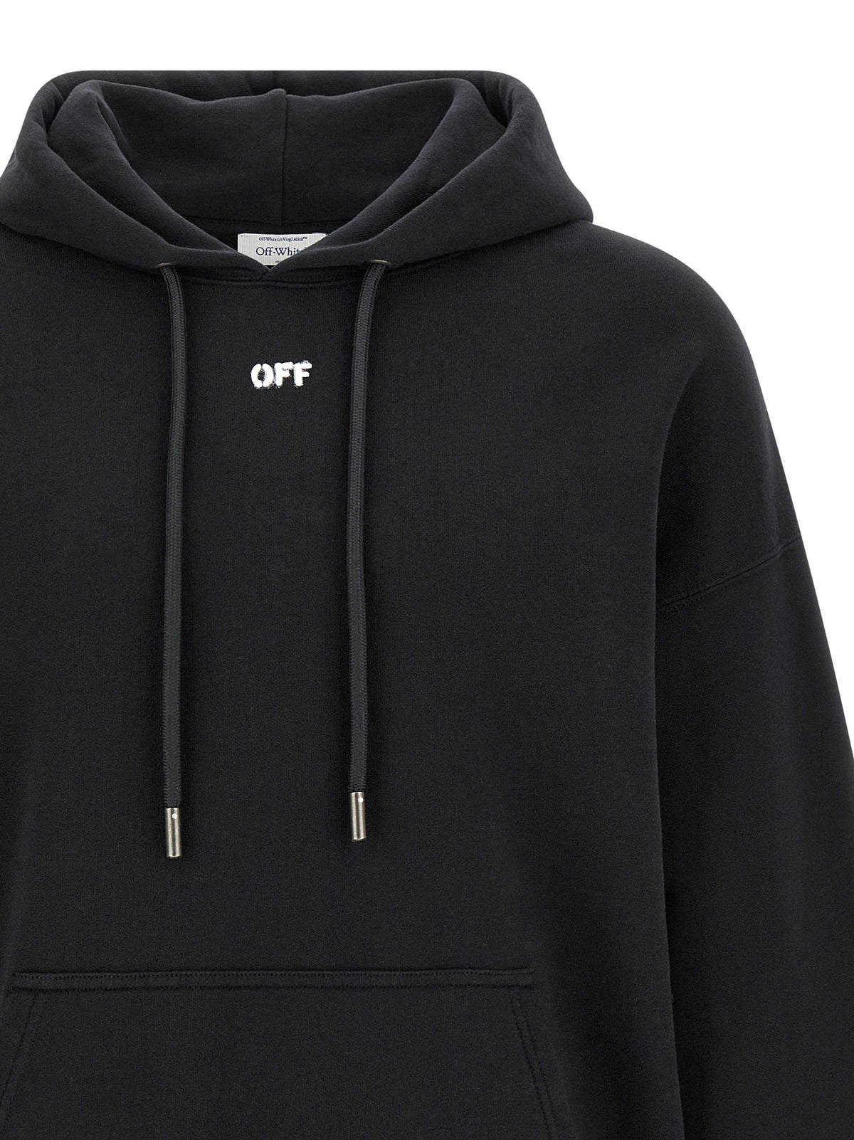 Off-White Black Cotton Men's Sweatshirt