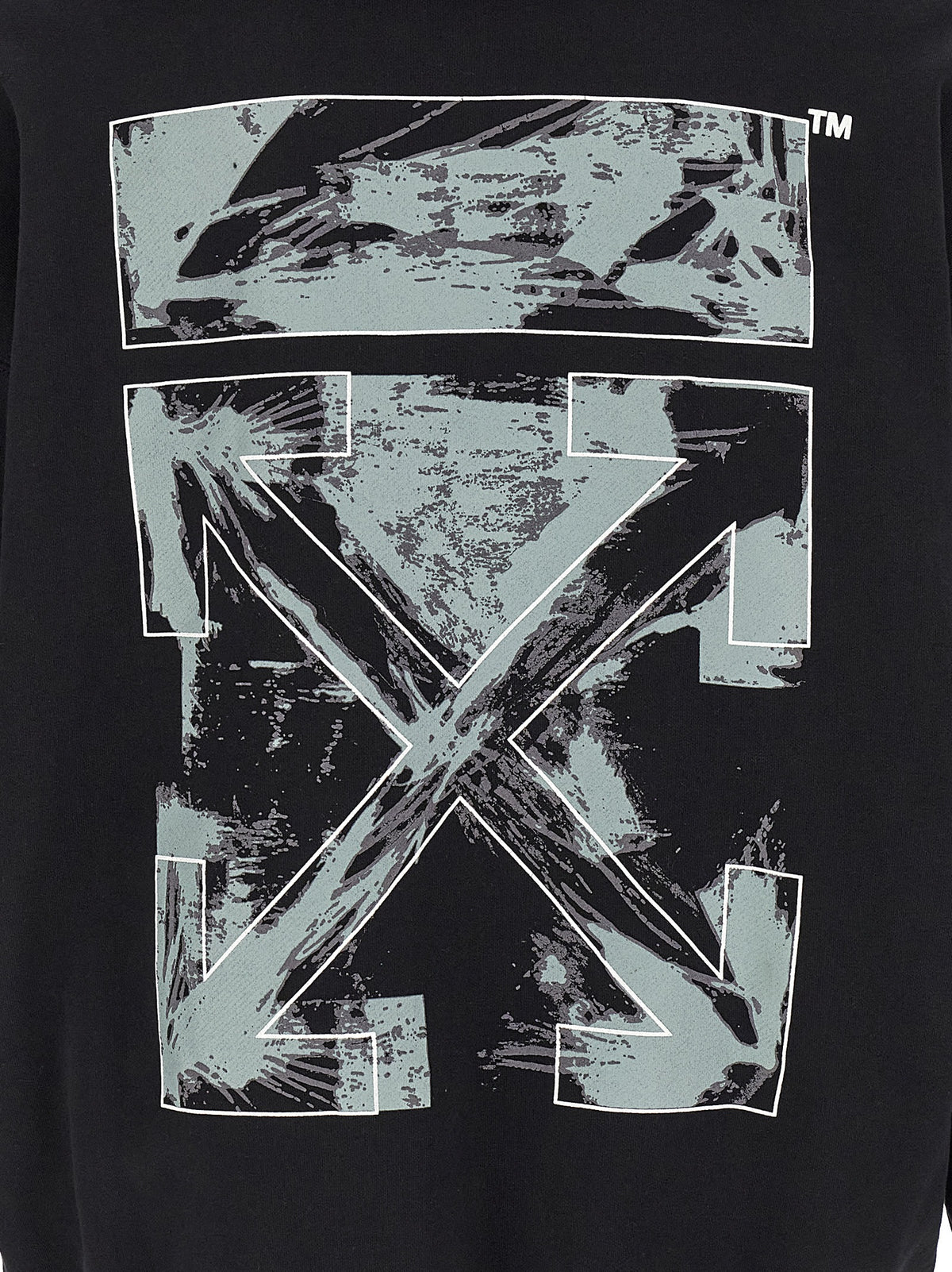 Off-White Black Cotton Men's Sweatshirt
