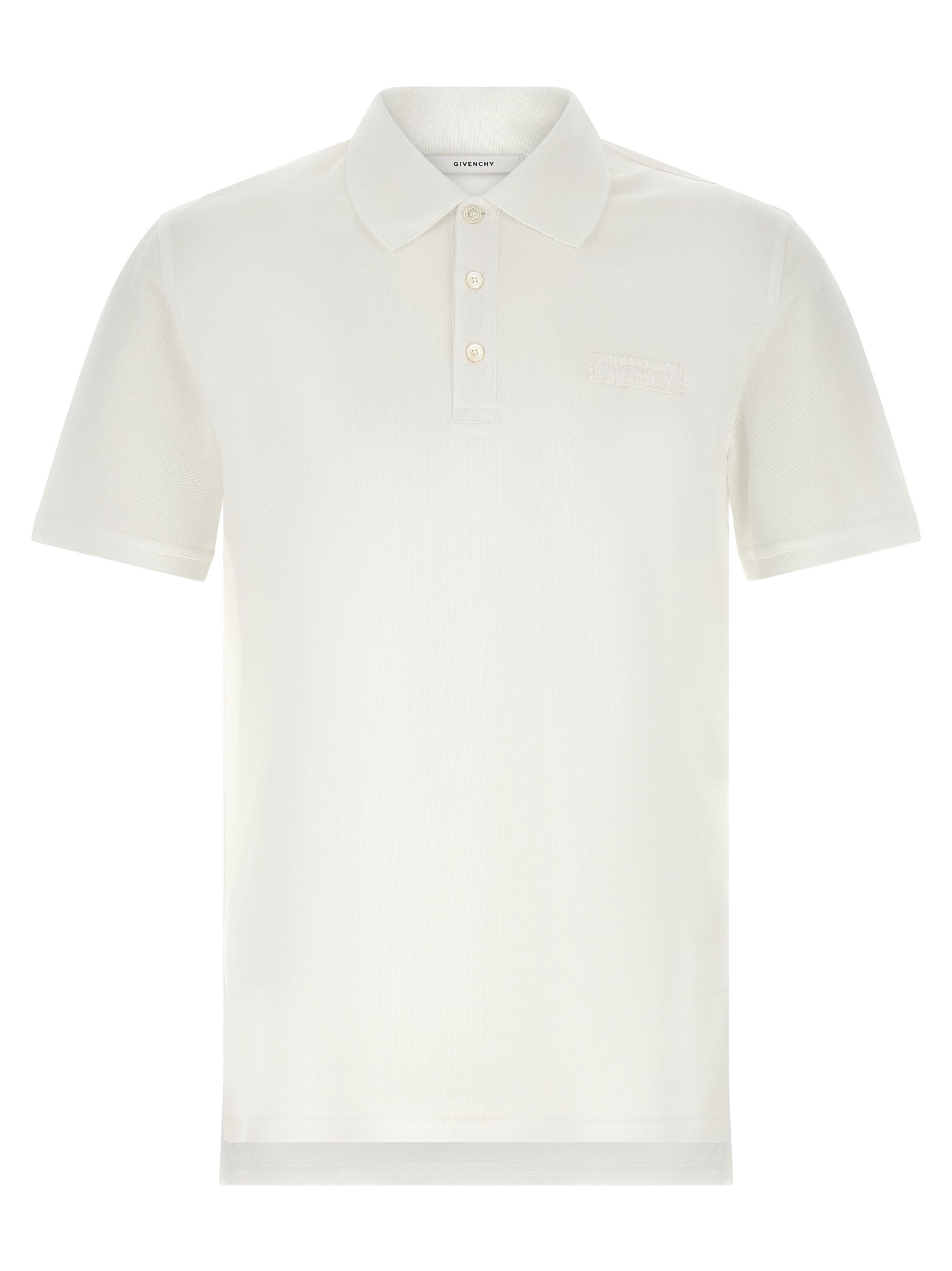 Givenchy White Cotton Polo Men's Shirt