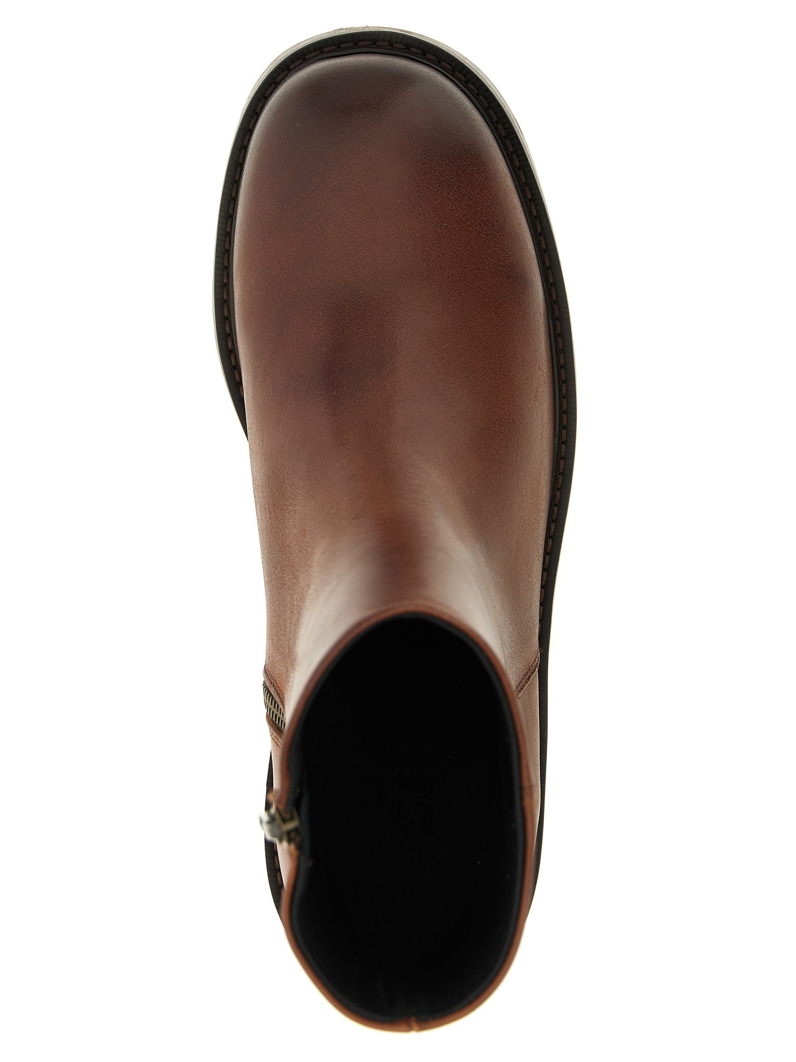 SÉFR Brown Calfskin Ankle Men's Boots