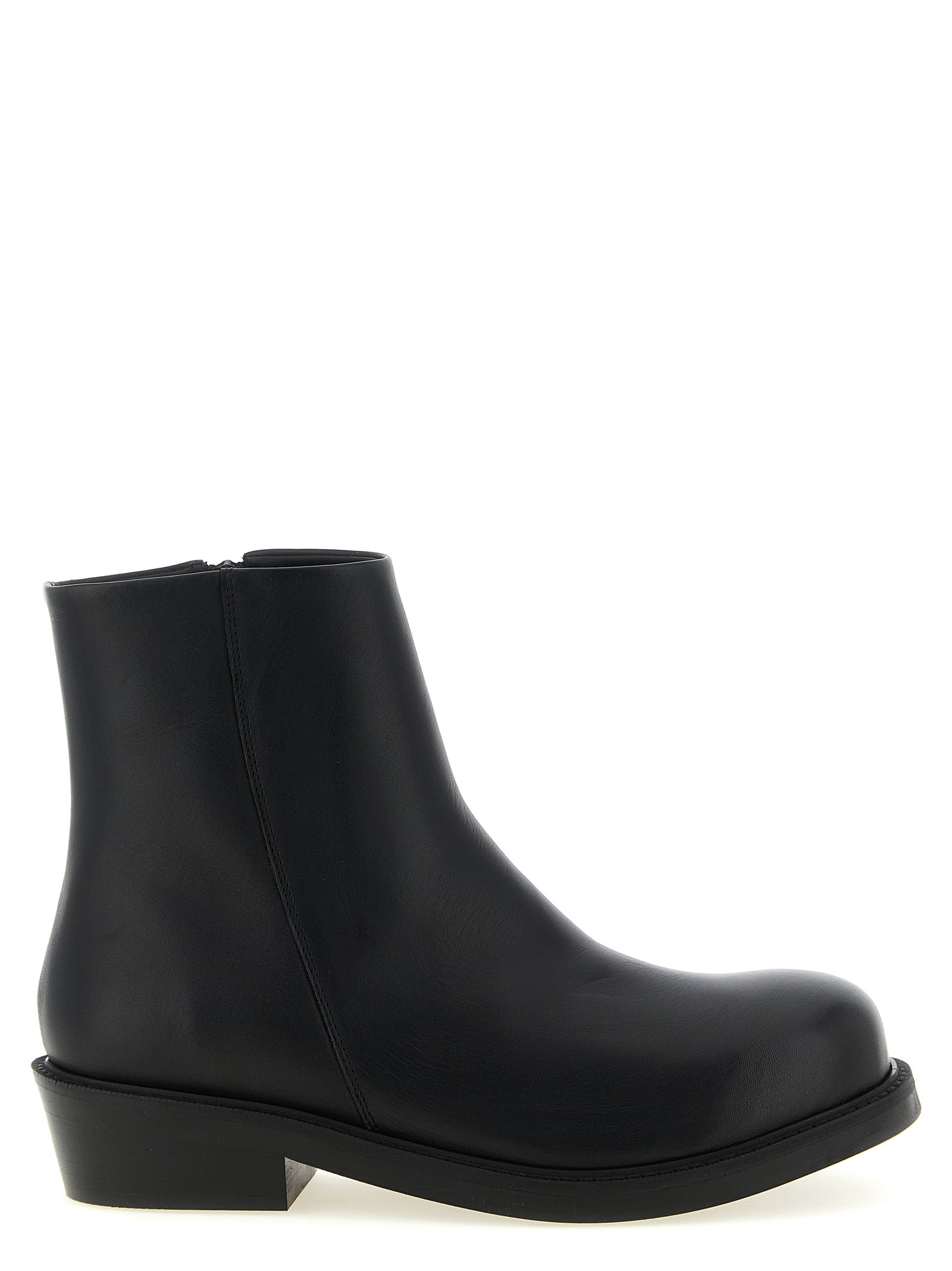 SÉFR Black Calfskin Ankle Men's Boots