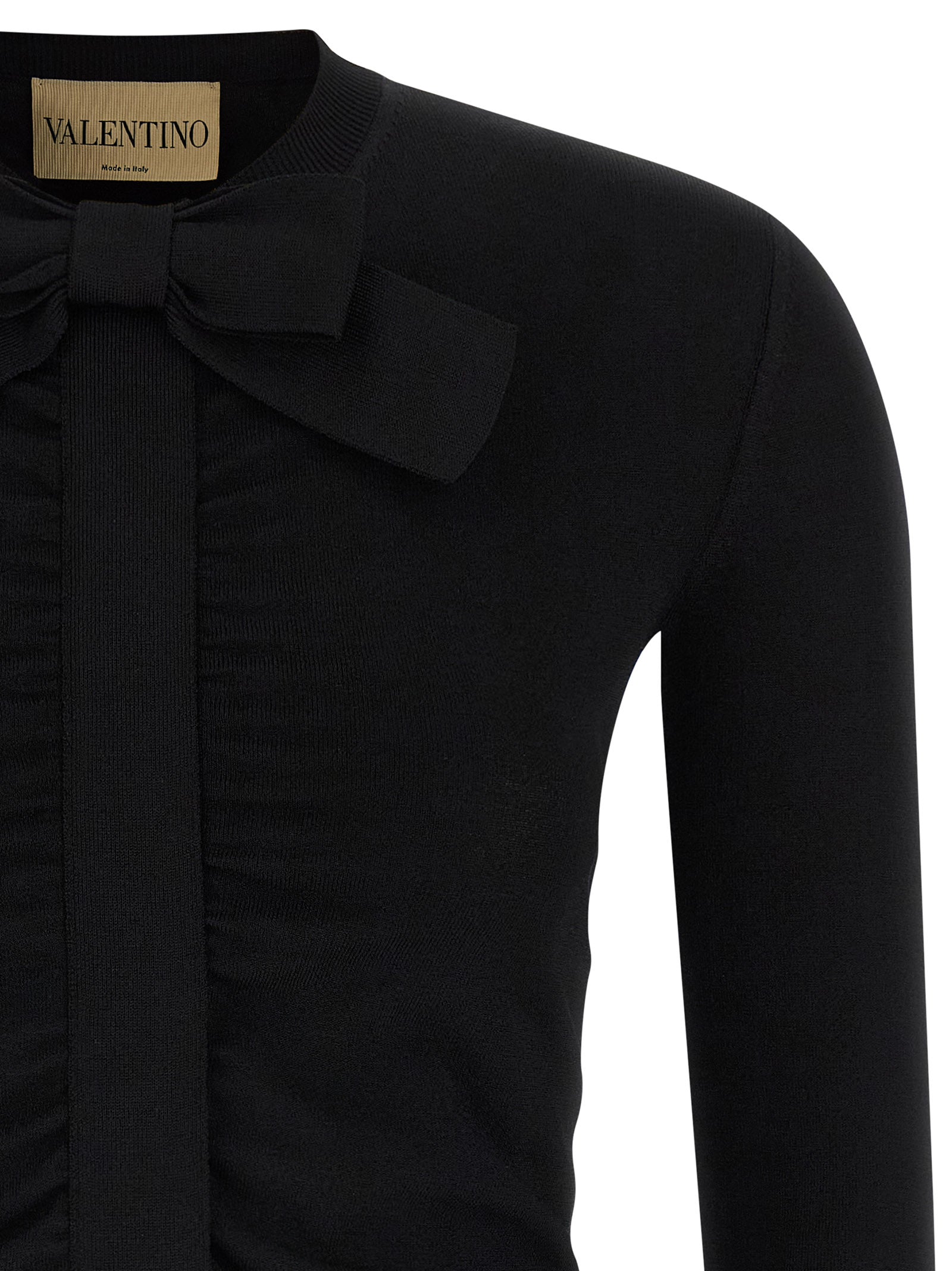 Valentino Garavani Black Viscose Women's Cardigan