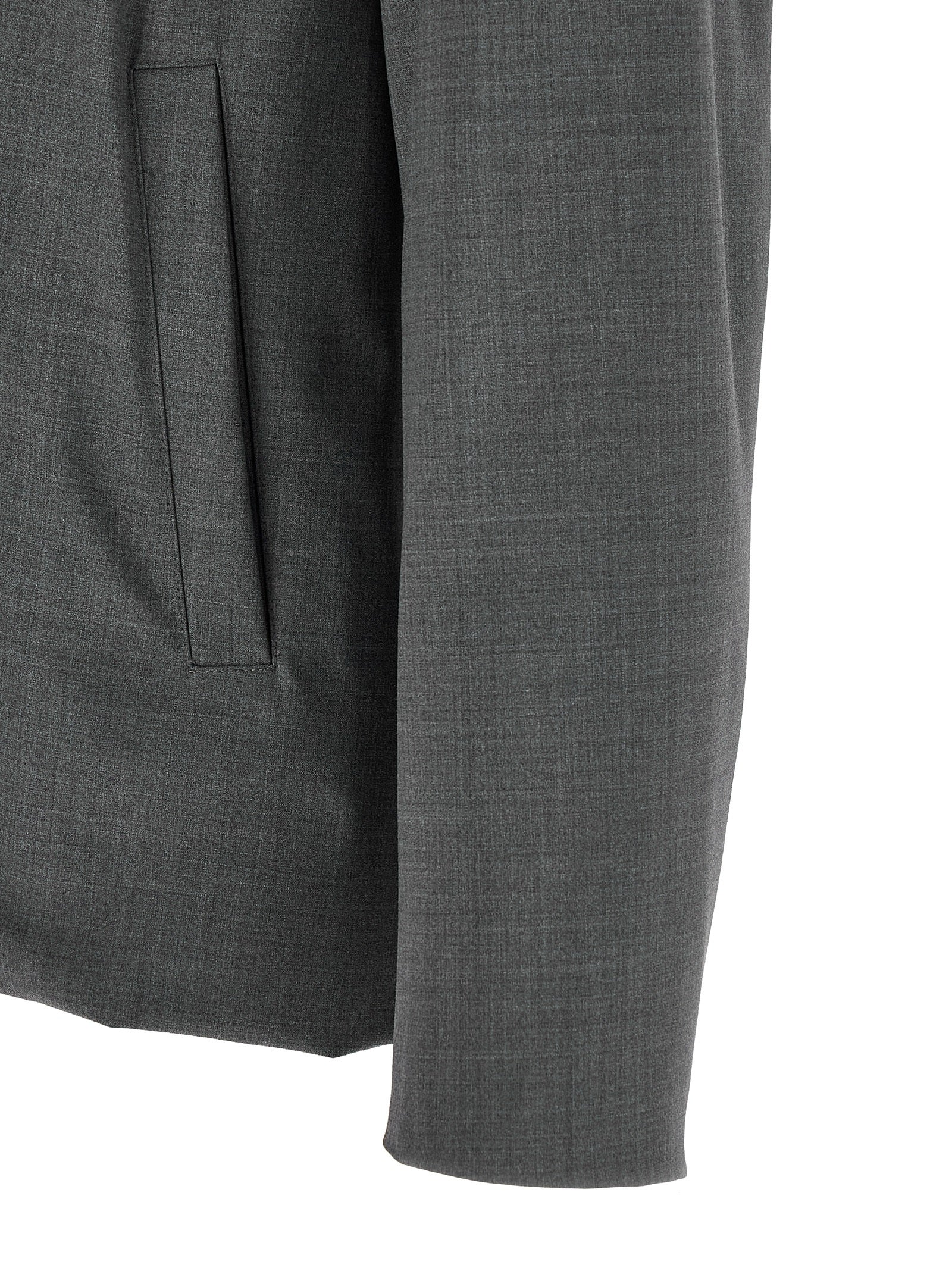 Herno Gray Polyester Full-Length Men's Jacket