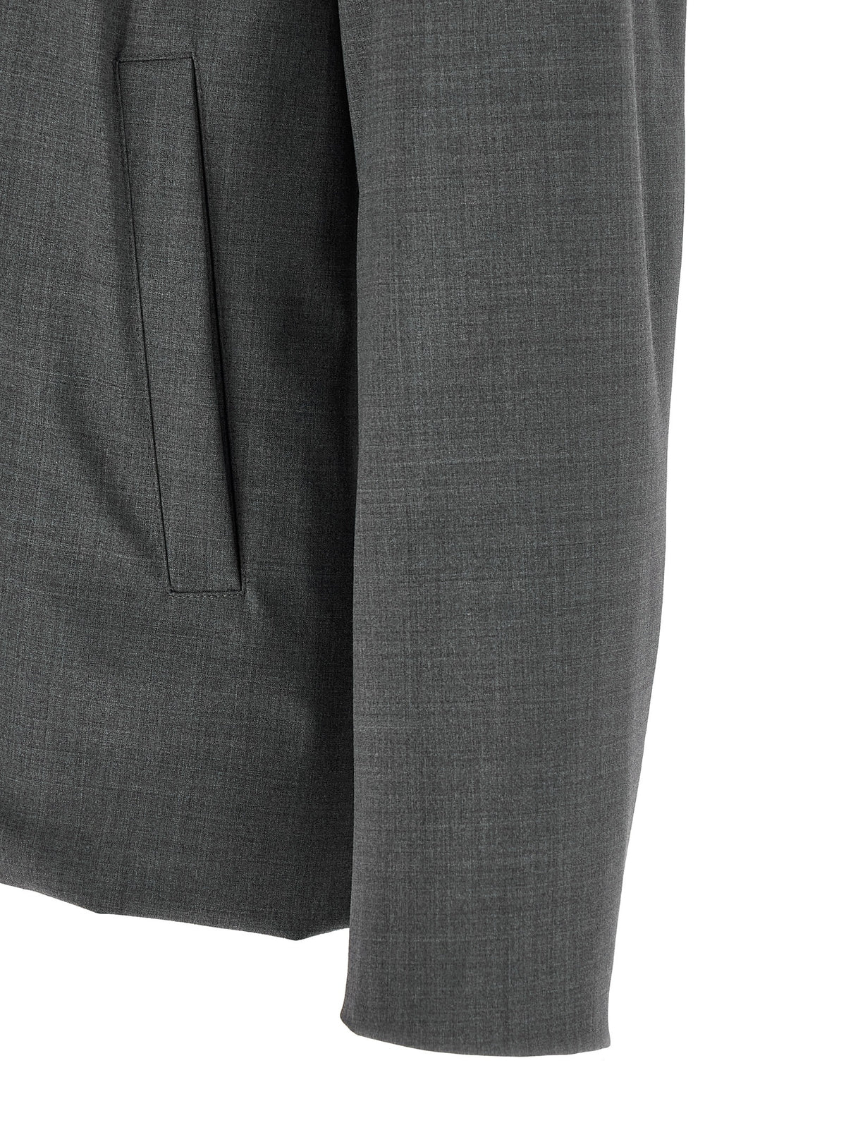 Herno Gray Polyester Full-Length Men's Jacket
