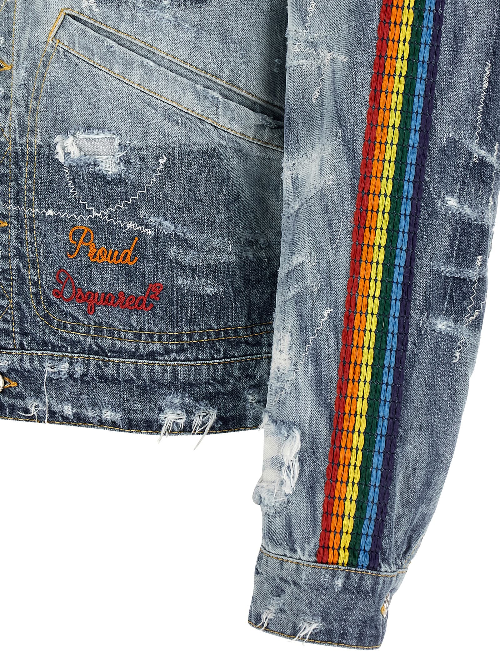 Dsquared² Blue Cotton Denim Men's Jacket