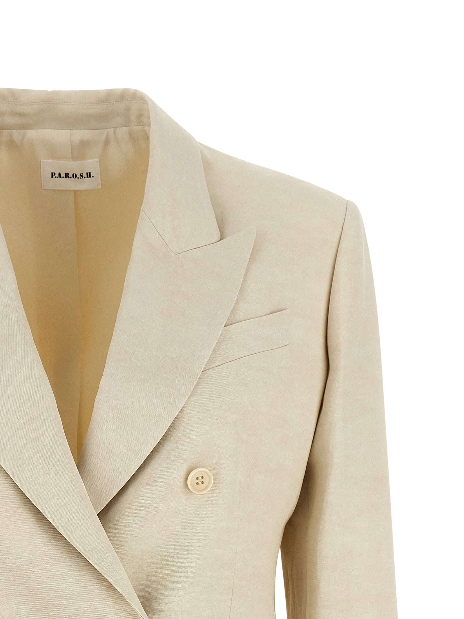 P.A.R.O.S.H. Beige Viscose Women's Blazer