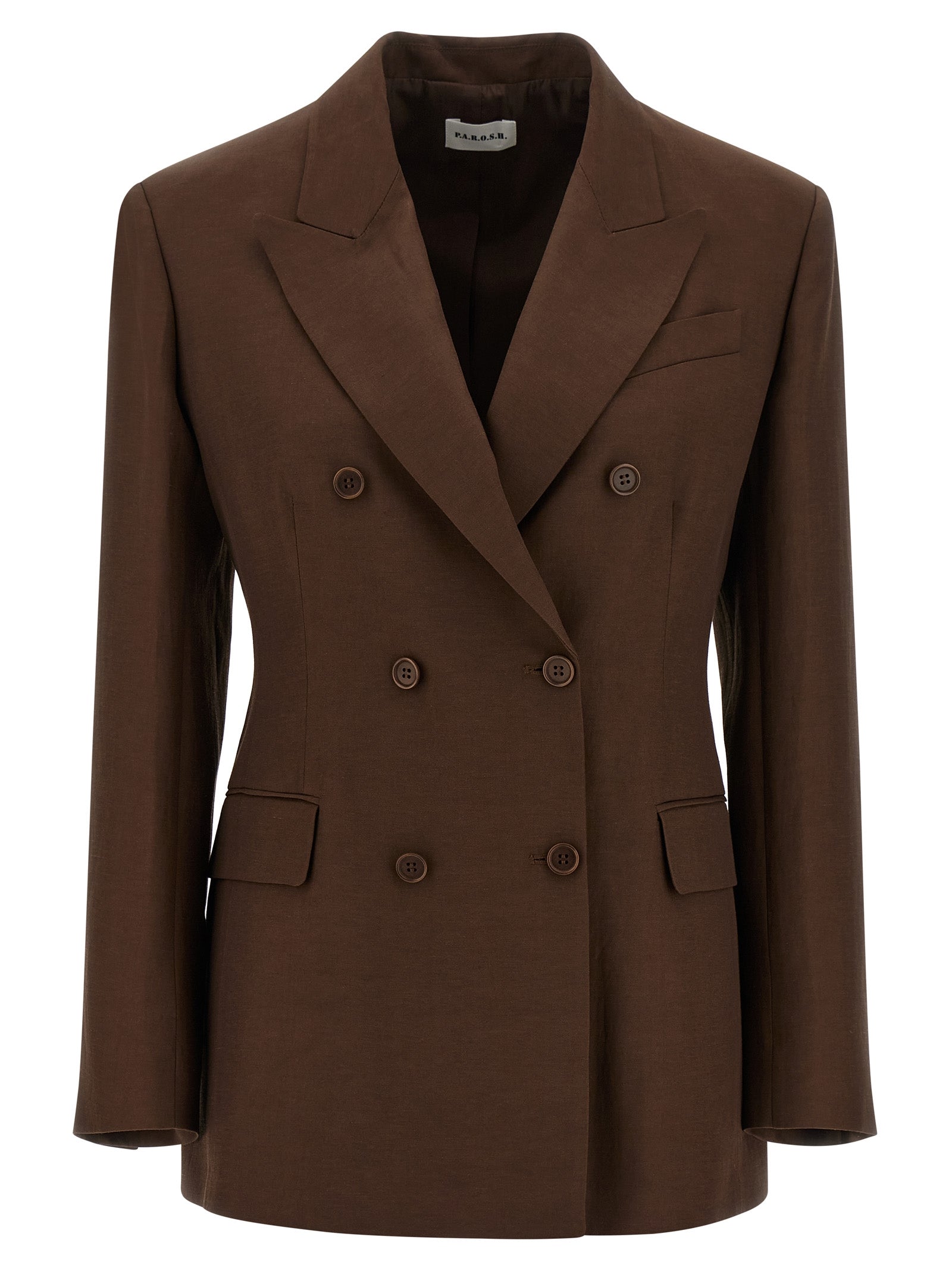 P.A.R.O.S.H. Brown Viscose Women's Blazer