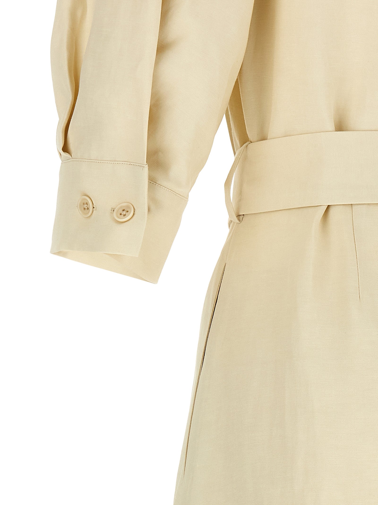 P.A.R.O.S.H. Beige Viscose Long Women's Dress