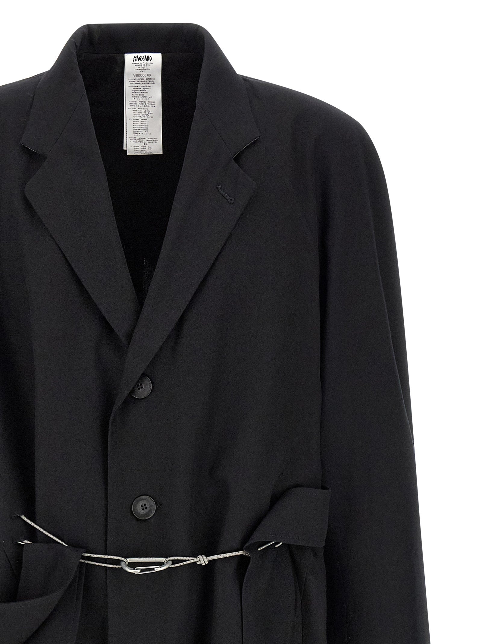 Magliano Black Cotton Men's Coat