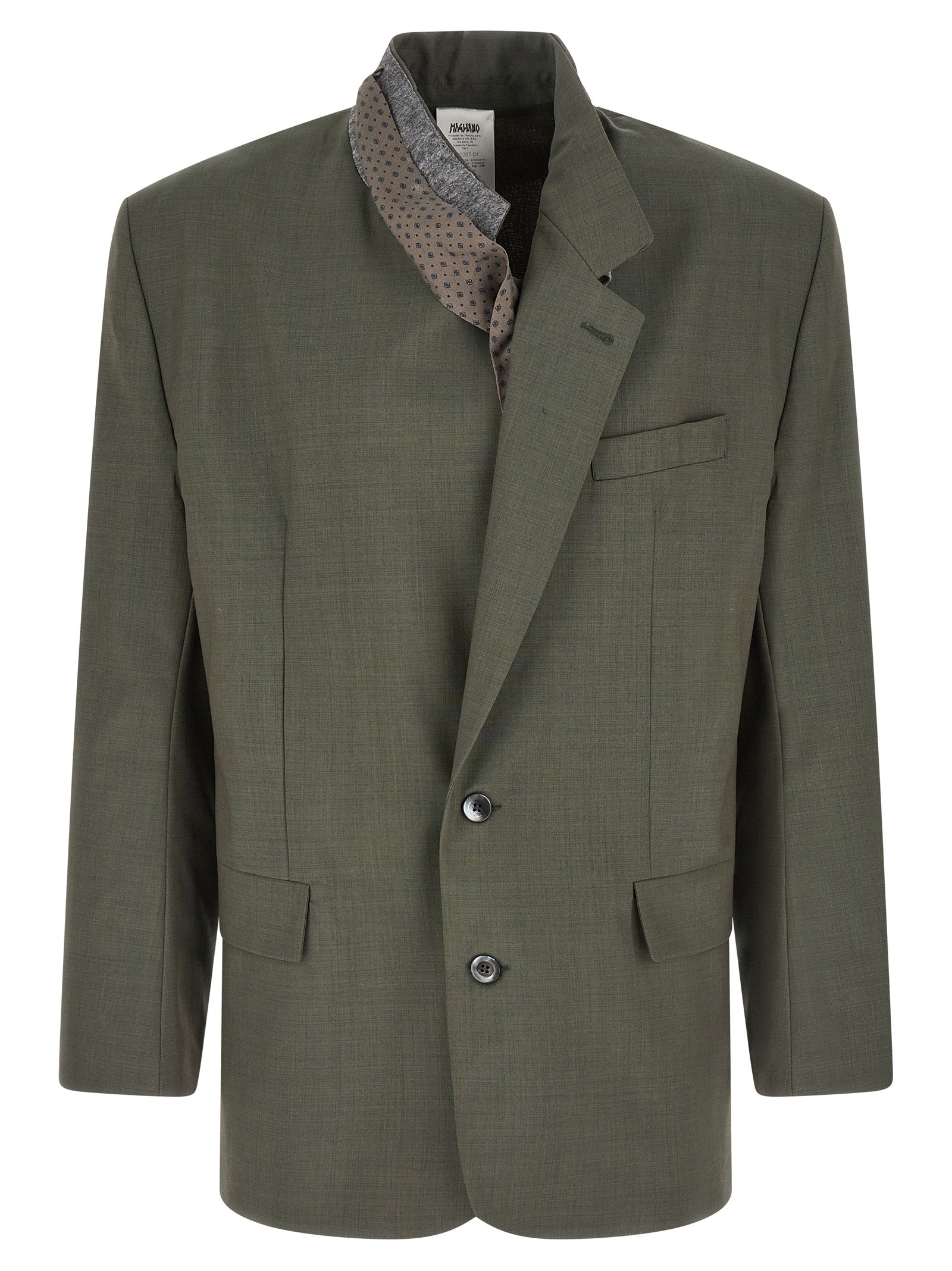 Magliano Bicolor Virgin Wool Men's Blazer