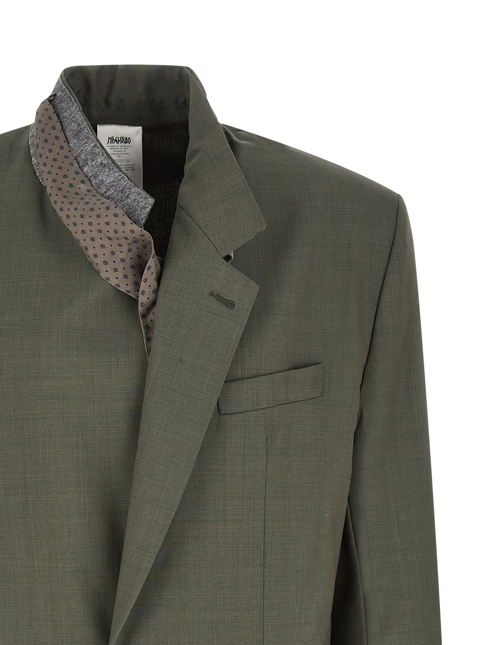 Magliano Bicolor Virgin Wool Men's Blazer