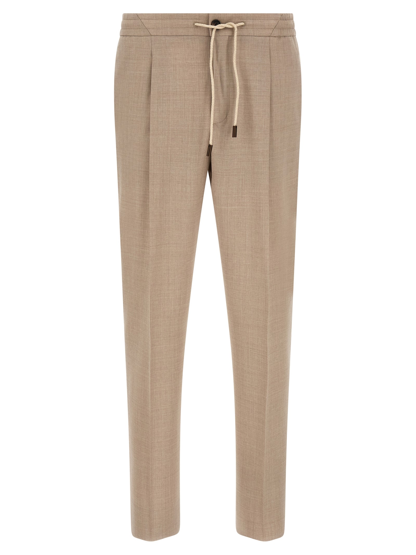 Incotex Beige Virgin Wool Casual Men's Pants