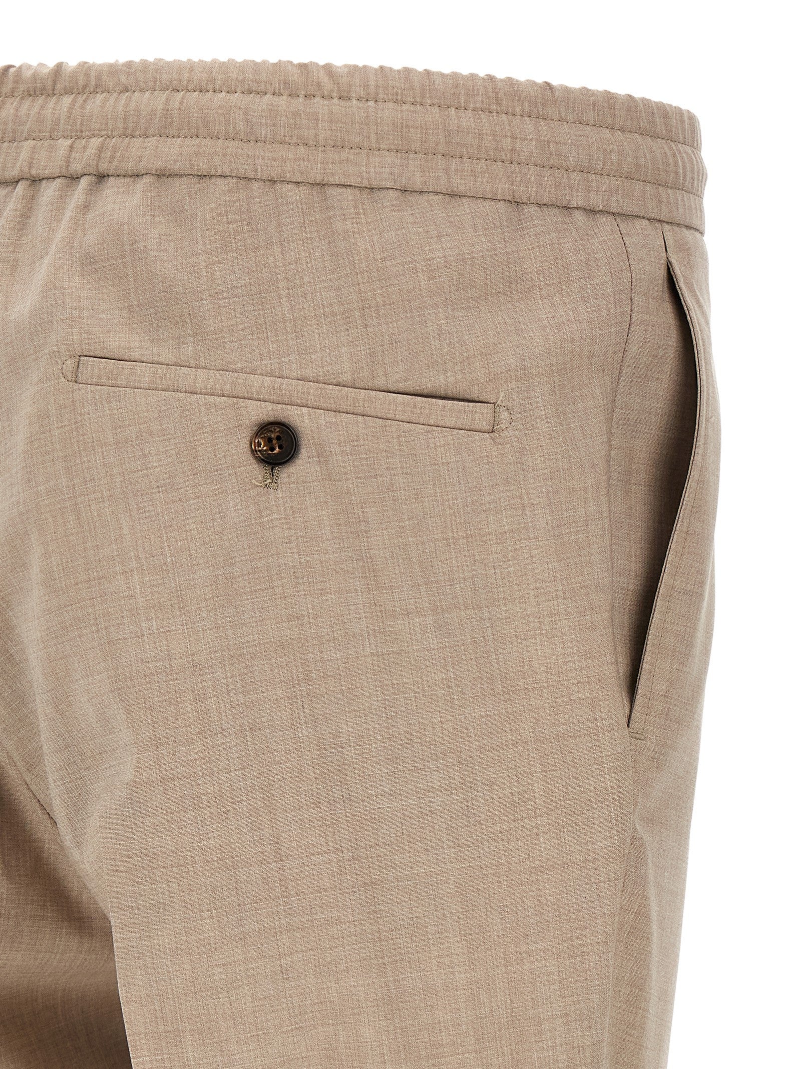 Incotex Beige Virgin Wool Casual Men's Pants