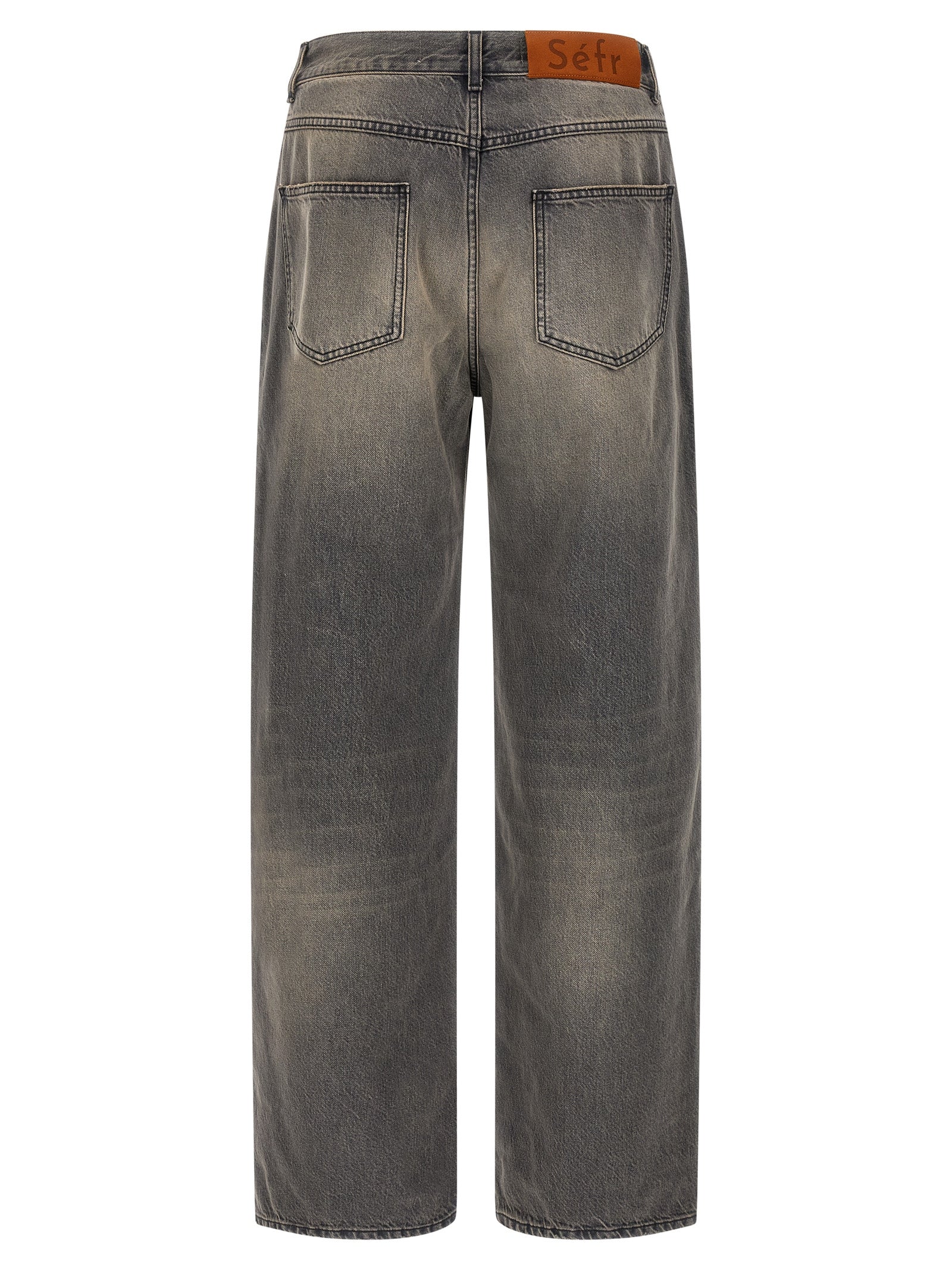 SÉFR Black Cotton Jeans Men's Denim