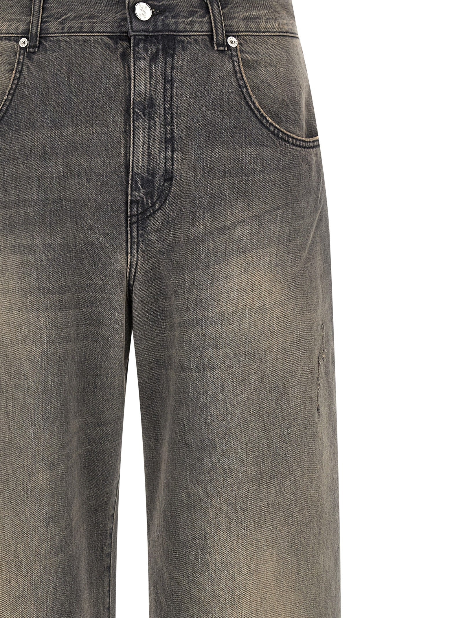 SÉFR Black Cotton Jeans Men's Denim